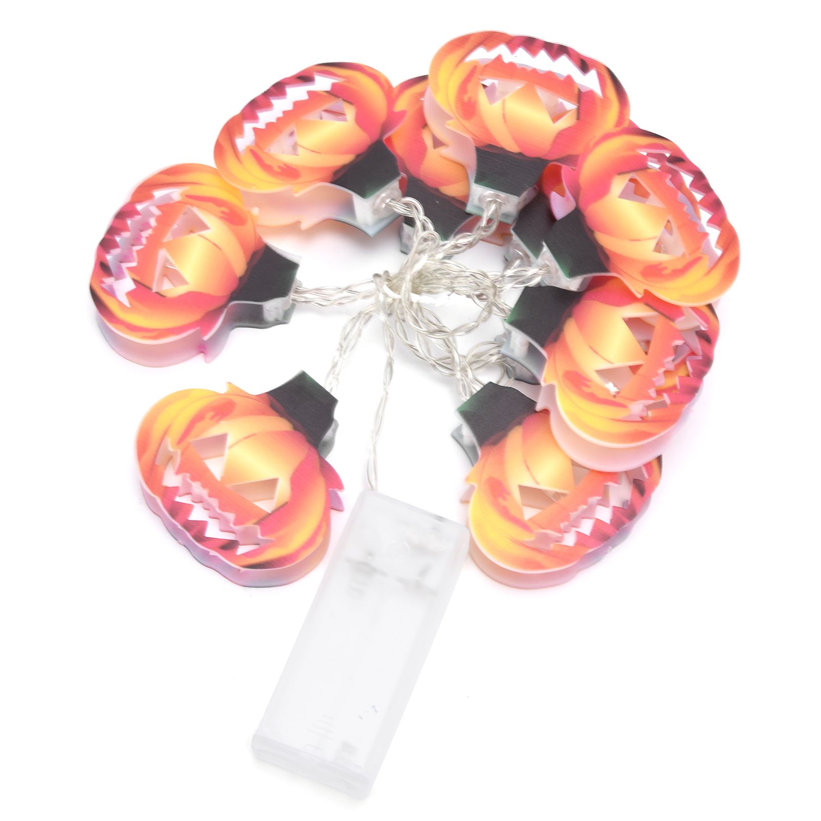 10LED Hollow Pumpkin String Lights Indoor Outdoor Halloween Festival Party — image 1