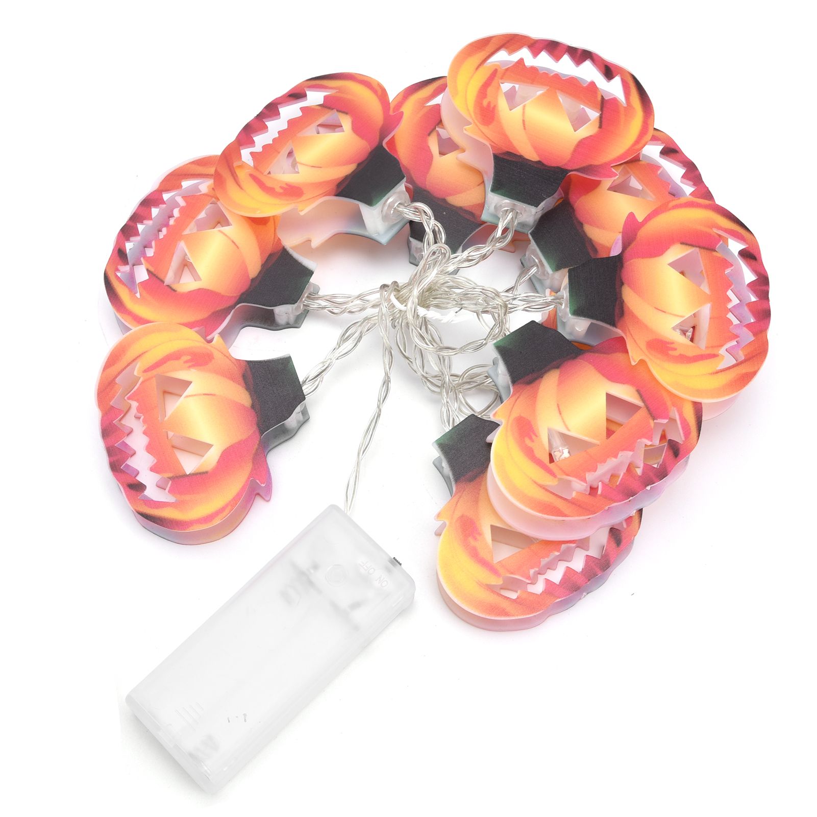 10LED Hollow Pumpkin String Lights Indoor Outdoor Halloween Festival Party view 2