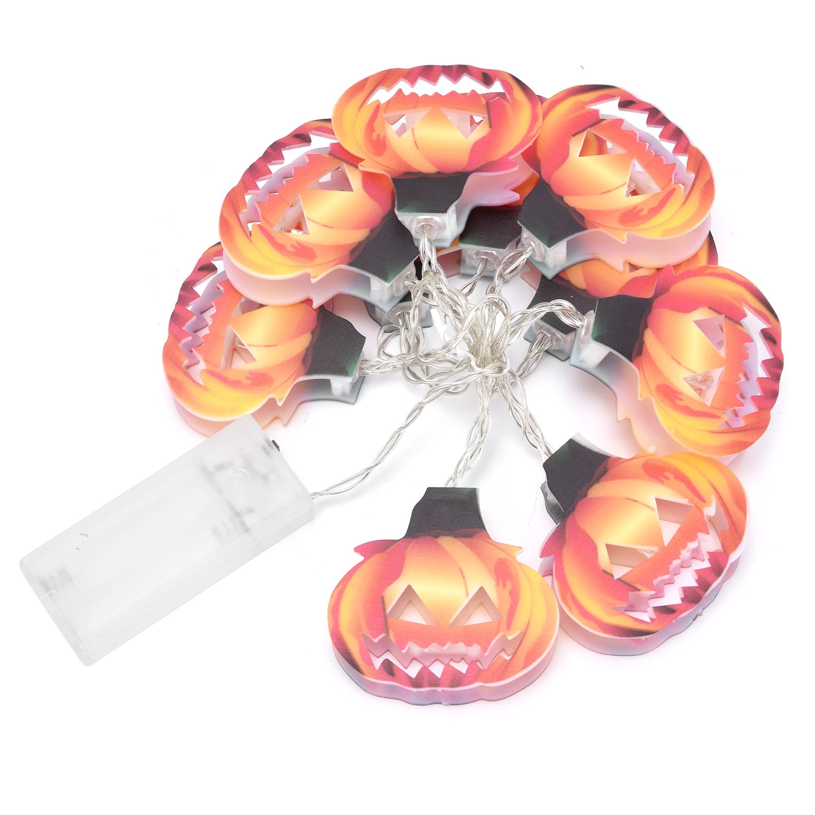 10LED Hollow Pumpkin String Lights Indoor Outdoor Halloween Festival Party view 6