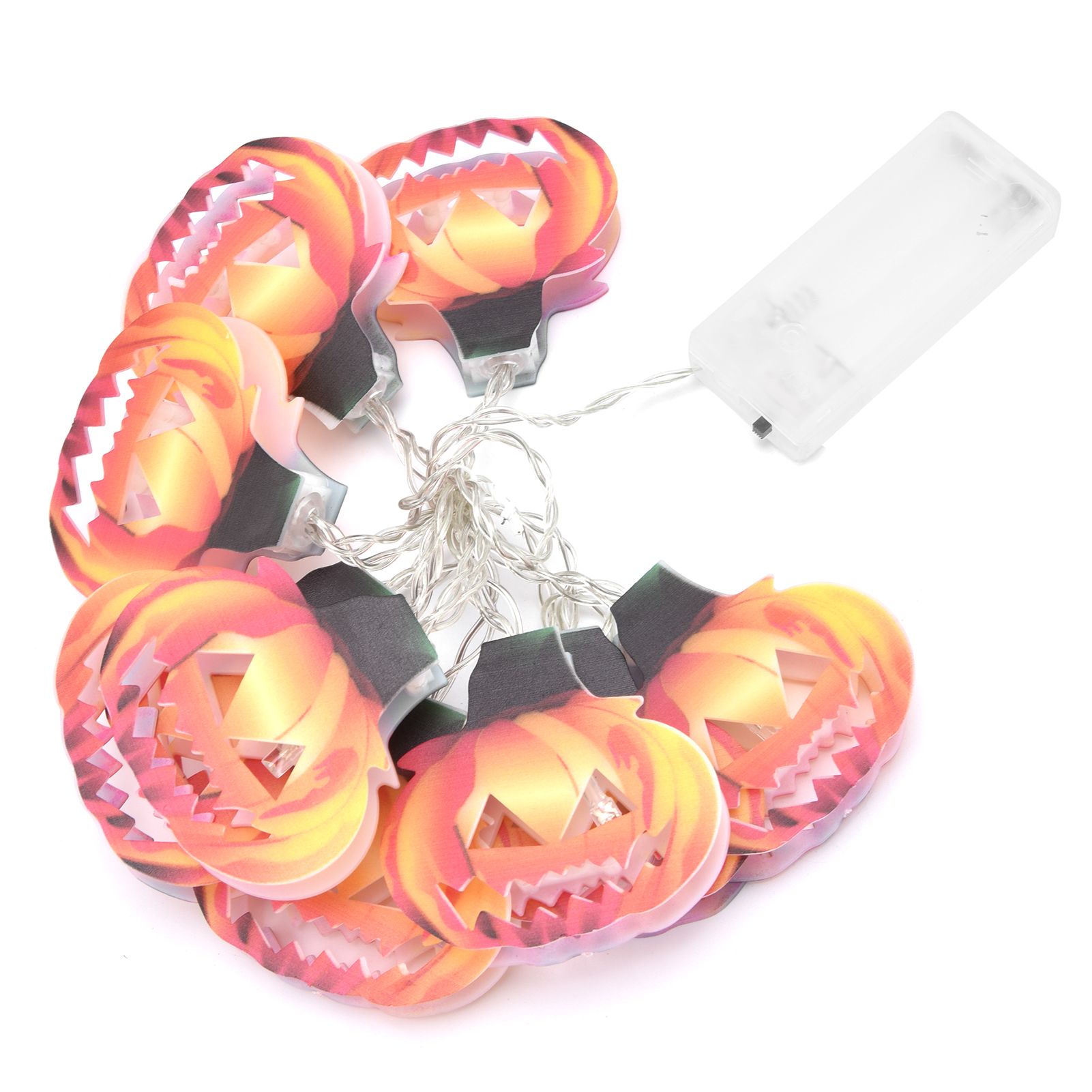 10LED Hollow Pumpkin String Lights Indoor Outdoor Halloween Festival Party view 9