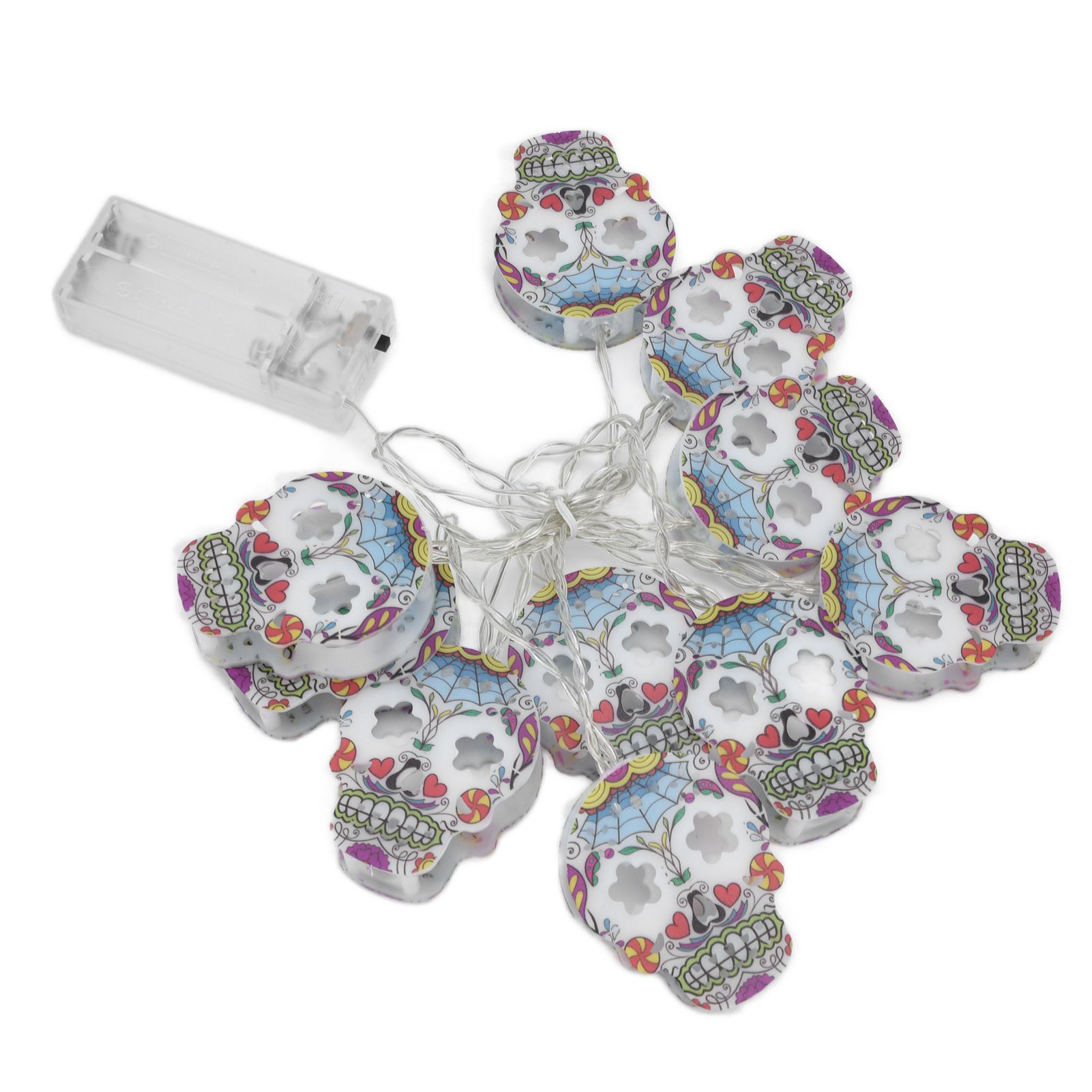 10LED Skull String Lights Halloween String Lights for Festival Party Holiday view 6
