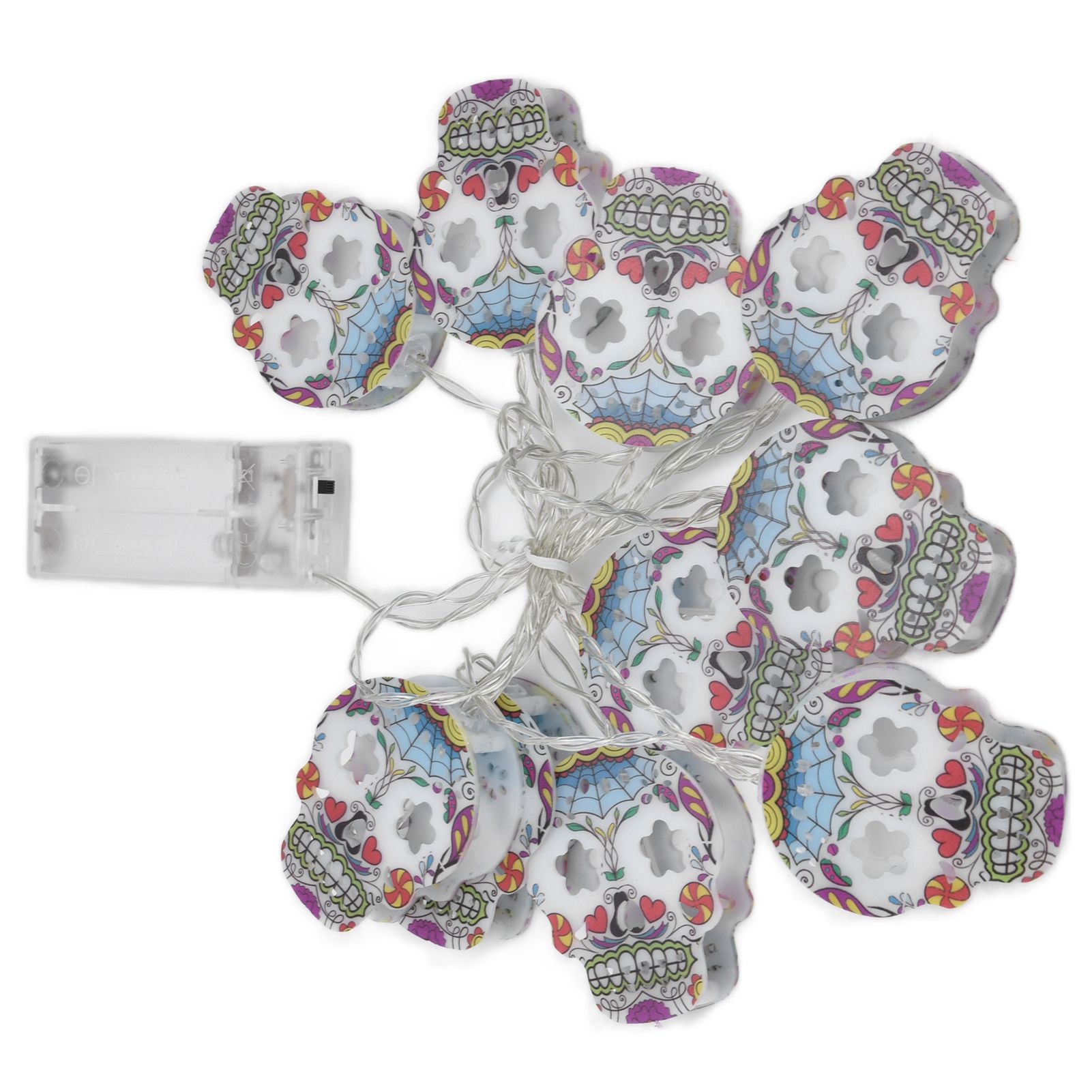 10LED Skull String Lights Halloween String Lights for Festival Party Holiday view 8