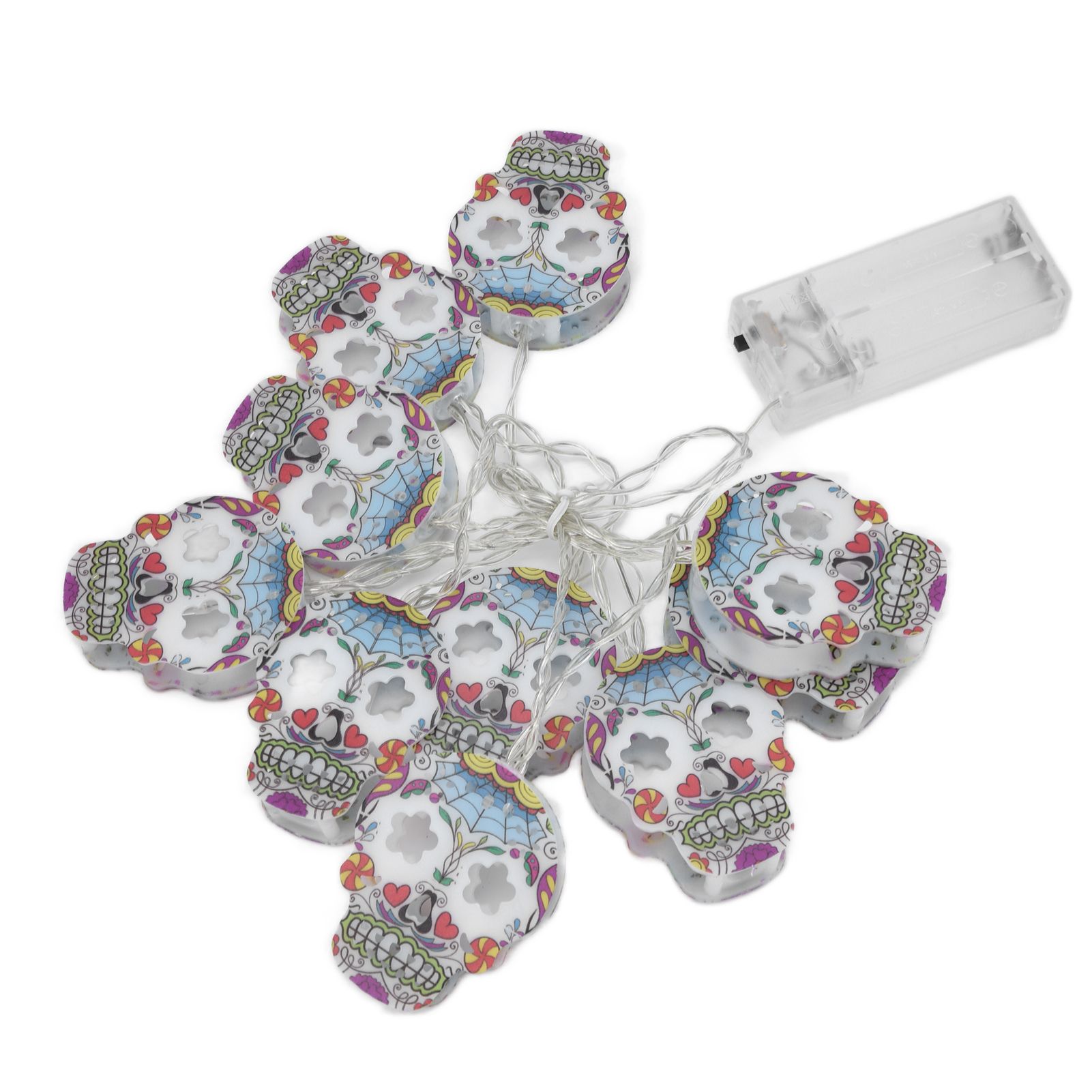 10LED Skull String Lights Halloween String Lights for Festival Party Holiday view 9