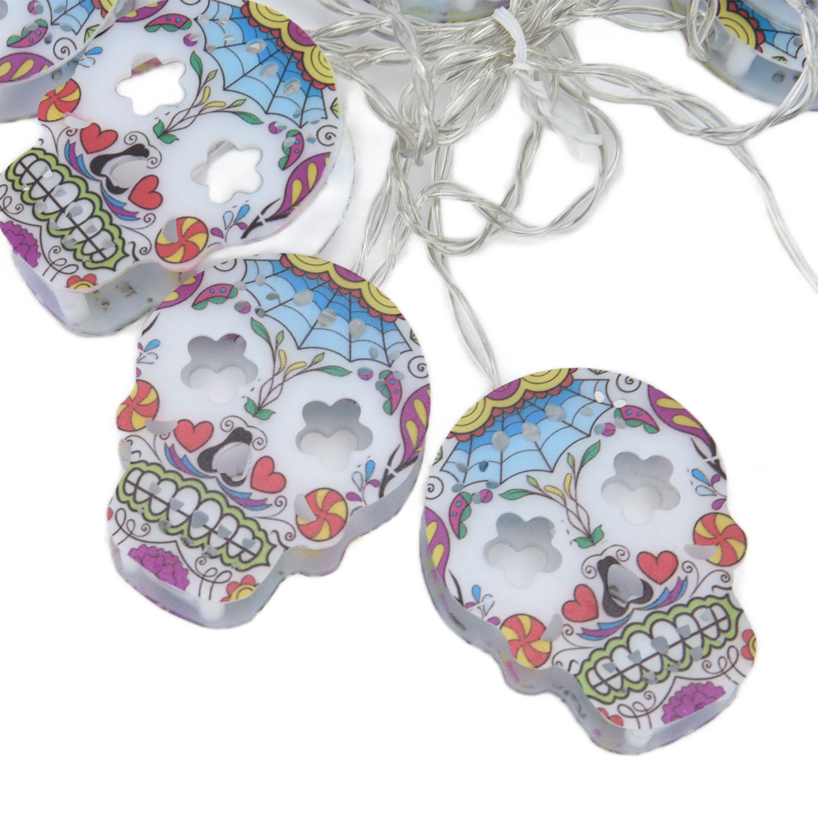 10LED Skull String Lights Halloween String Lights for Festival Party Holiday view 13