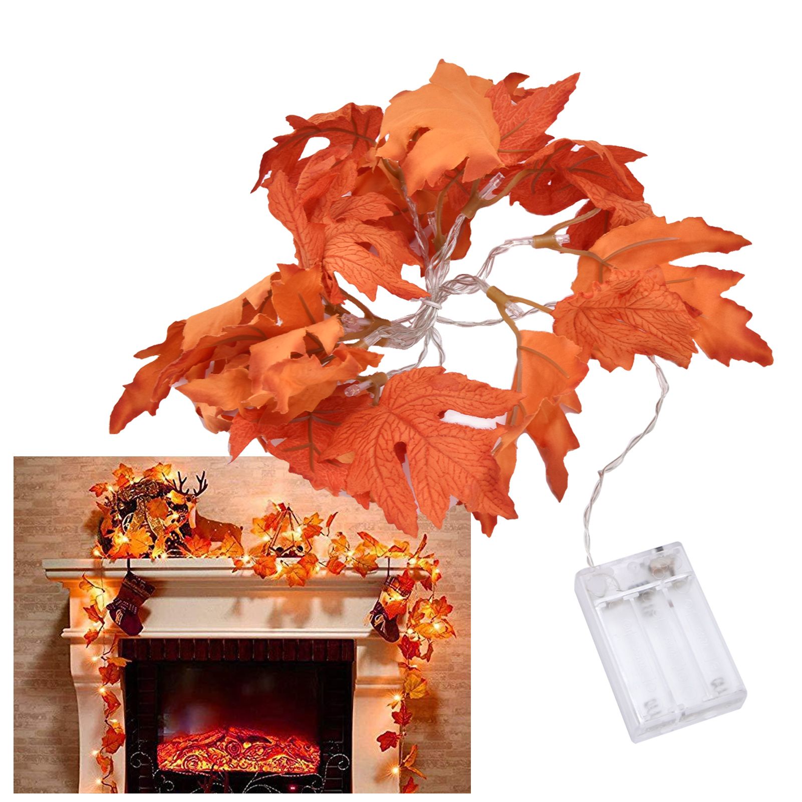 10LED Maple Leaves String Light LED Decorative String Light for Home Holiday view 11