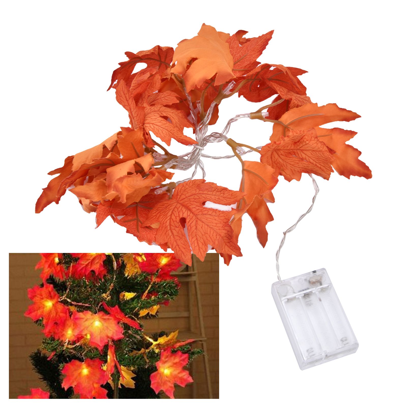 10LED Maple Leaves String Light LED Decorative String Light for Home Holiday view 12