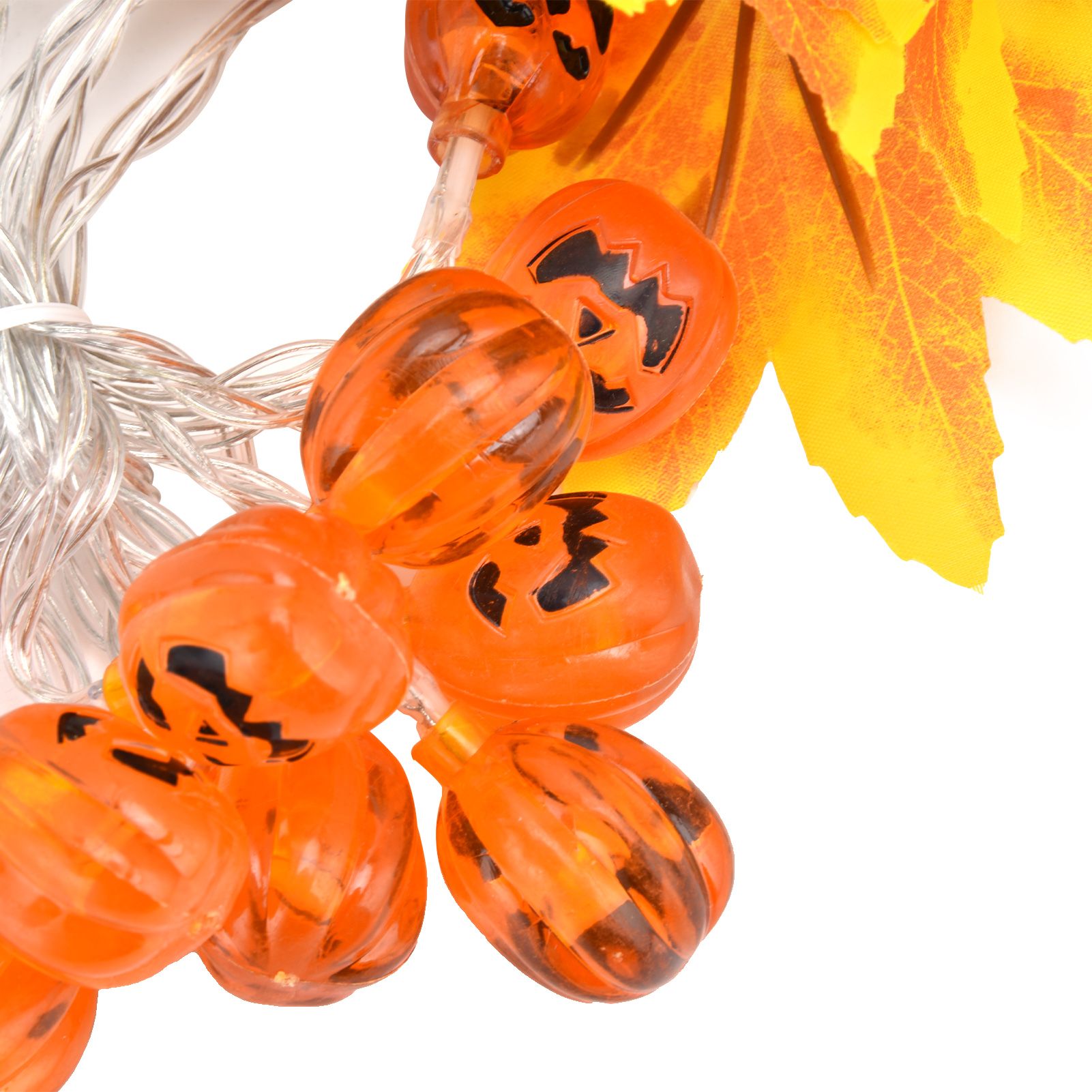 LED String Light Yellow Maple Leaves Pumpkin Grimace Design Ambient Light with view 15