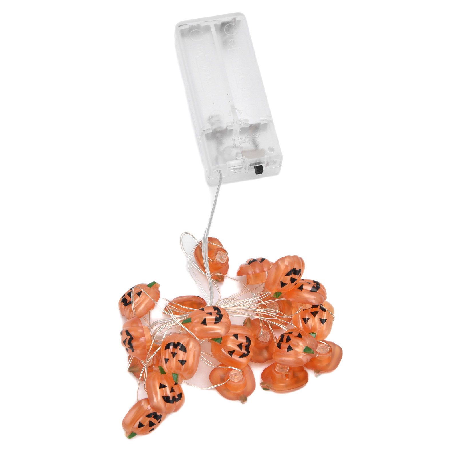 2m 20LED Pumpkin String Lights Battery Powered Decorative Lamp for Outdoor view 2