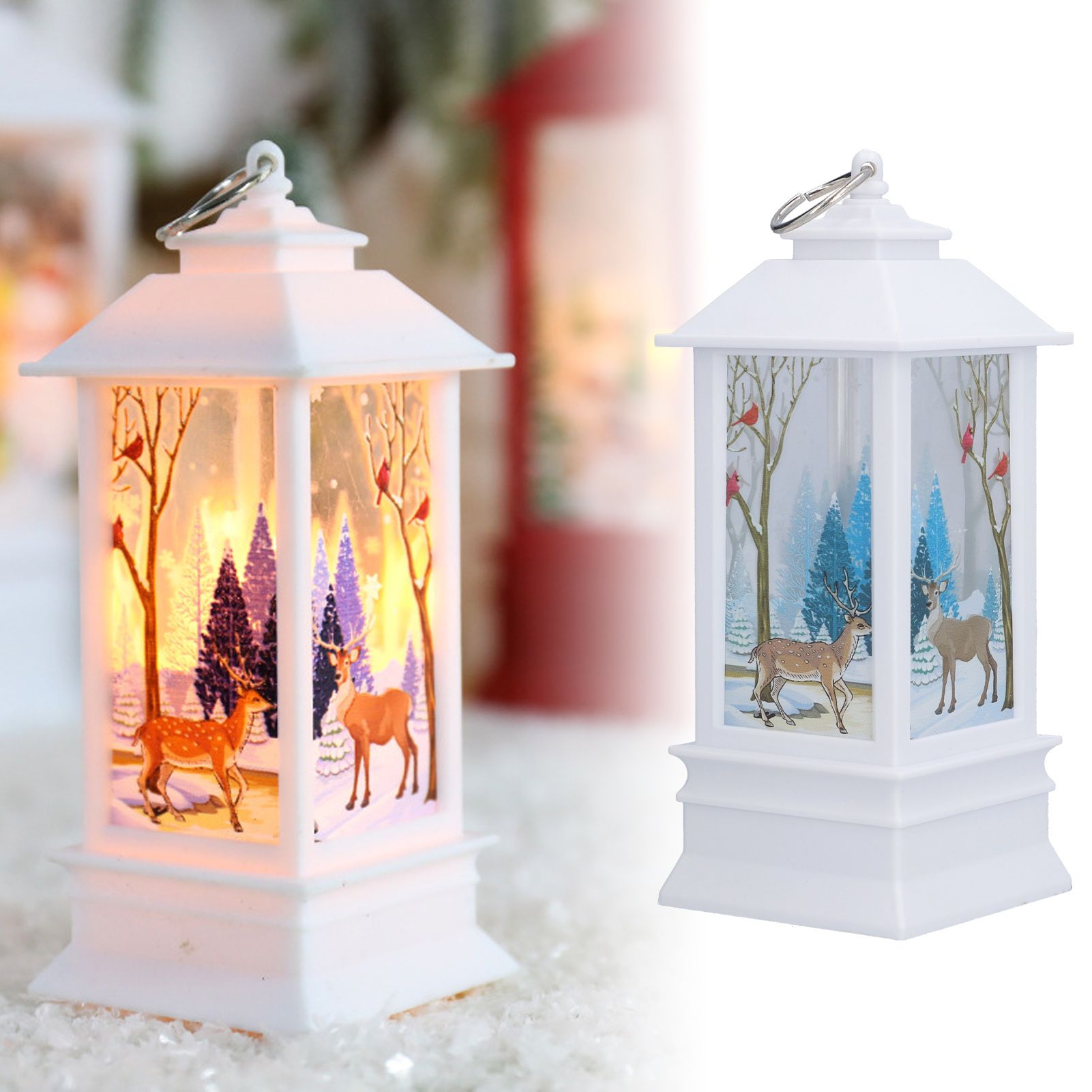 LED Lantern Elk Desktop Warm Light Personalized Christmas Light for Home view 12