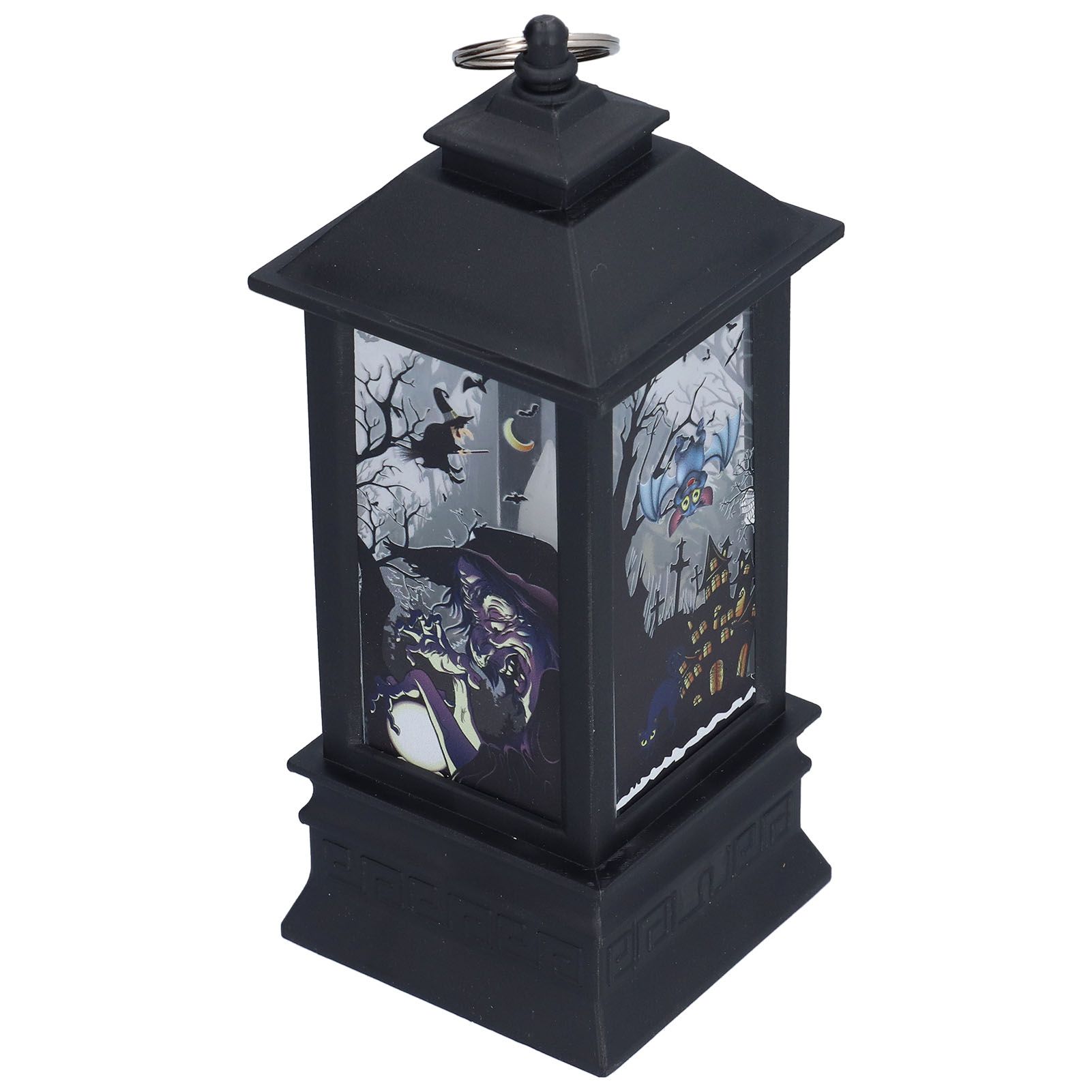 Halloween Lantern LED Witch Pattern Night Light Simulated Candle Flame Light view 7
