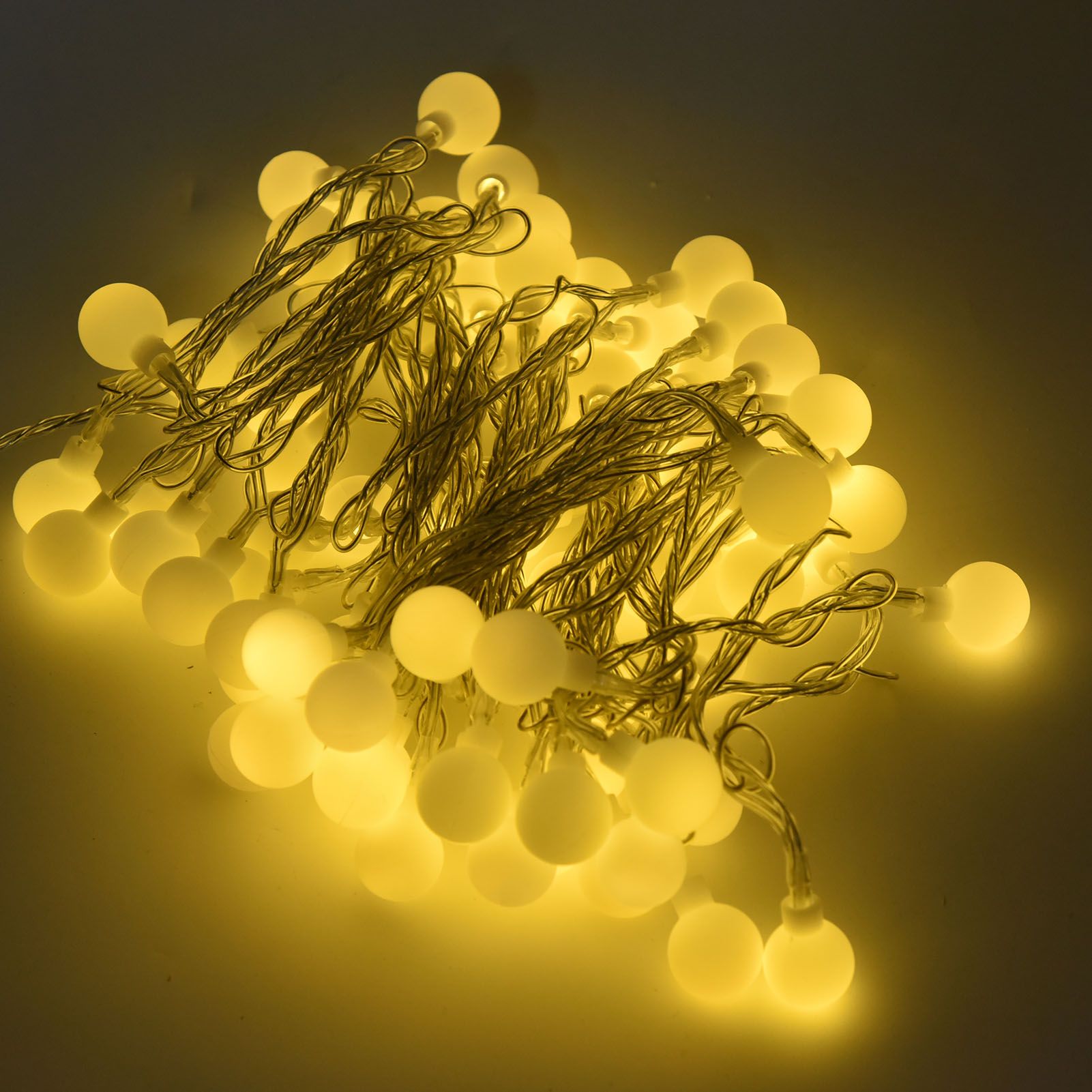 10m LED Artificial Pearl String Lamp 100LED Decorative Spherical String Light view 12