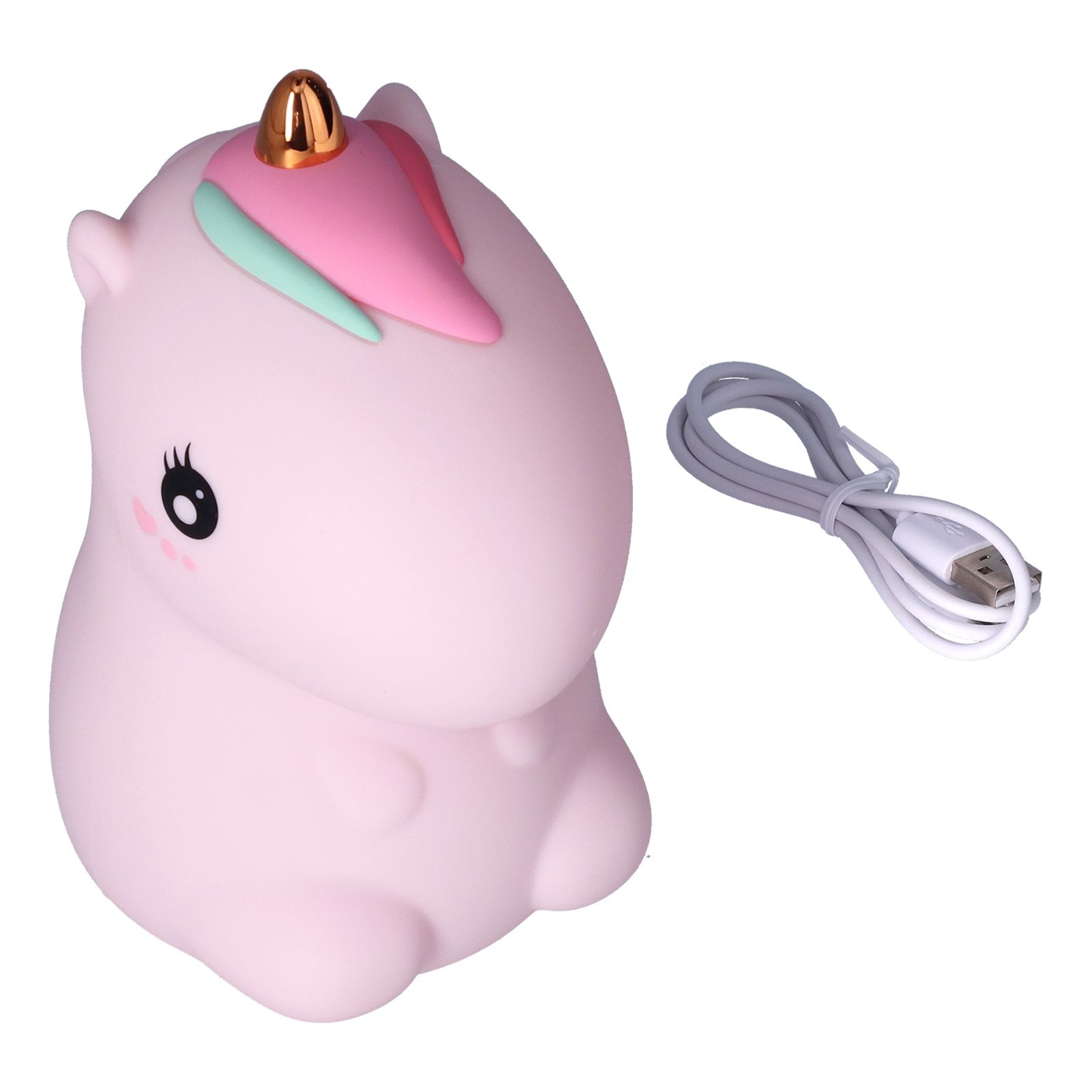 Cute Night Light Cute USB Rechargeable Silicon Lamps with 7 Color Change for Kids view 3