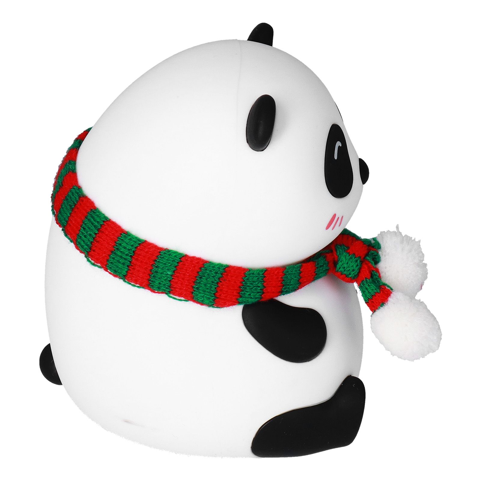 Panda Shape Tap Night Light with 7 Colors Changing USB Charging Silicone Lamp view 5