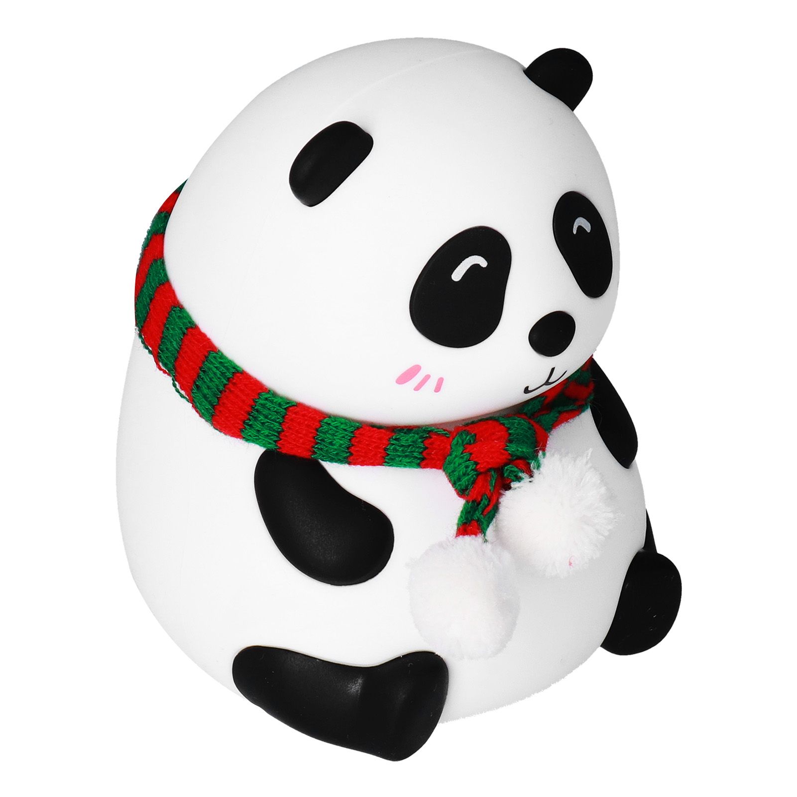 Panda Shape Tap Night Light with 7 Colors Changing USB Charging Silicone Lamp view 6