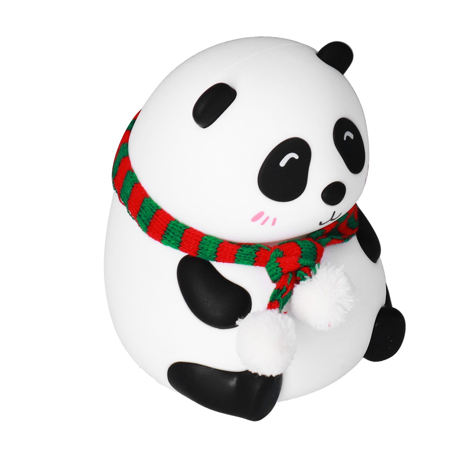 Panda Shape Tap Night Light with 7 Colors Changing USB Charging Silicone Lamp view 9