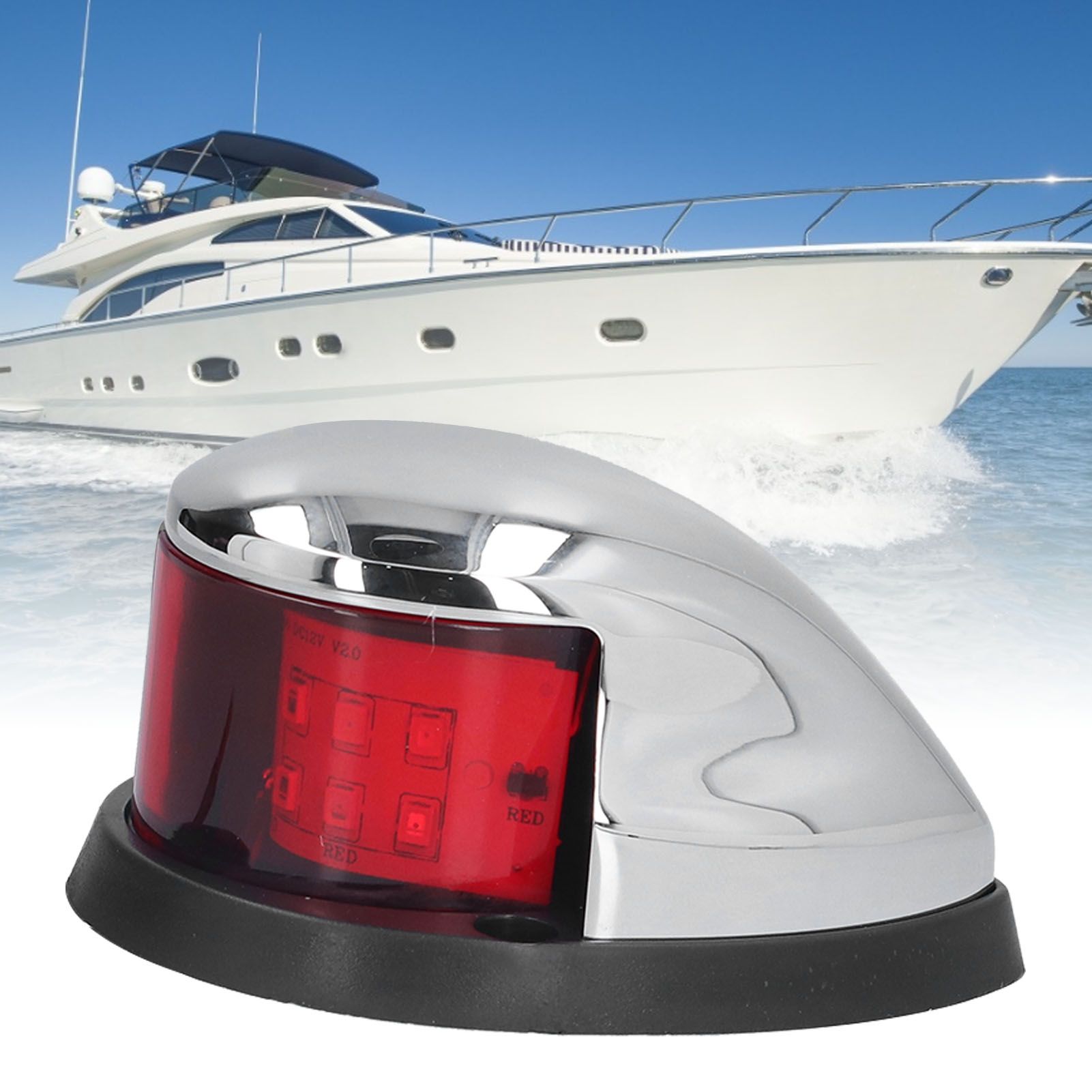 Boat Navigation Light 12LED 12V Marine Position Lamp Red Green Signal Light view 11