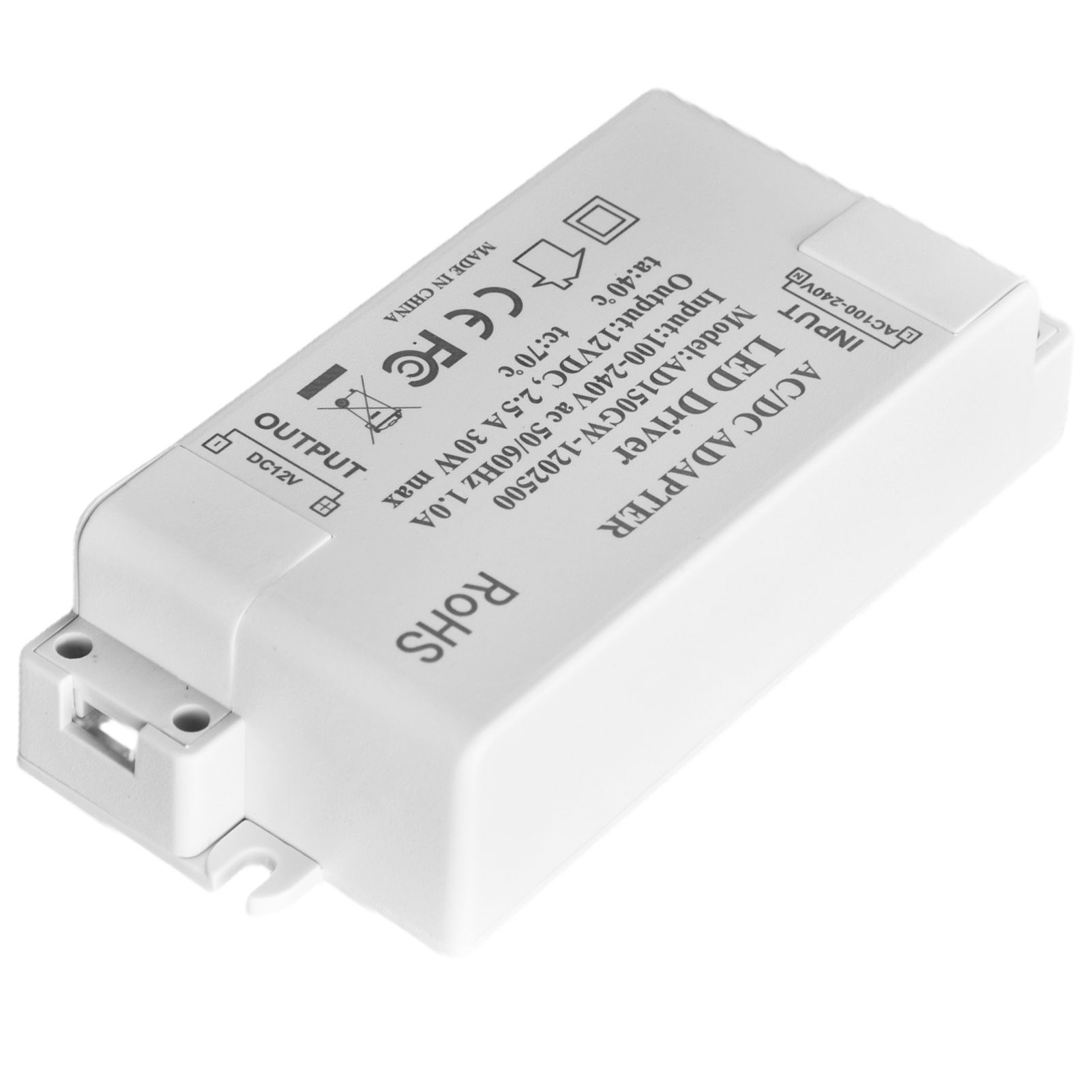 30W DC 12V 2.5A LED Driver Constant Voltage No Flicker LED Light Transformer view 8