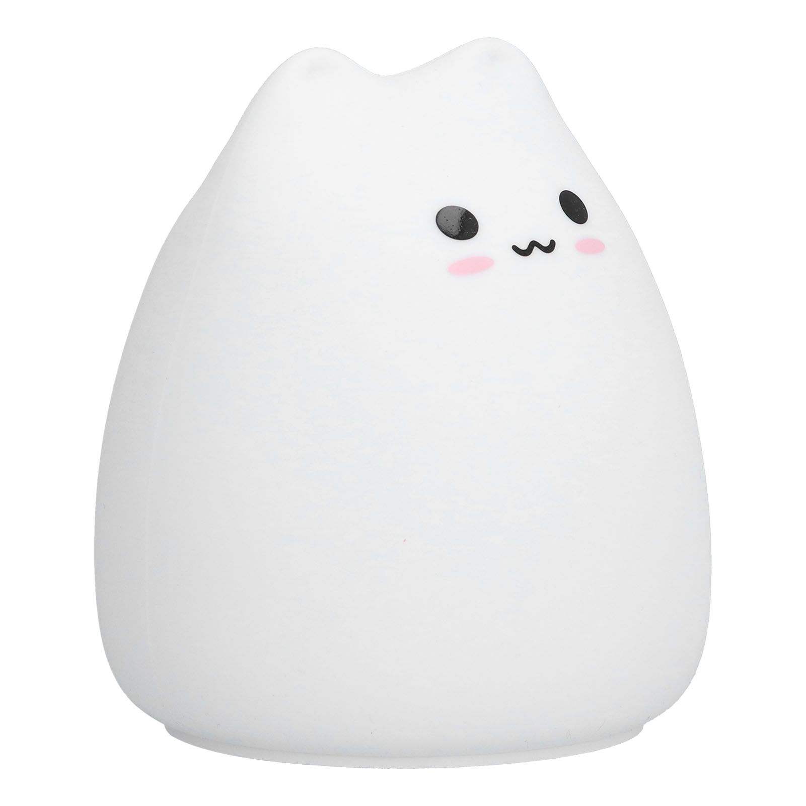 LED Tap Lamp Cat Shaped 7 Colors Changing Silicone Night Light for Home view 2
