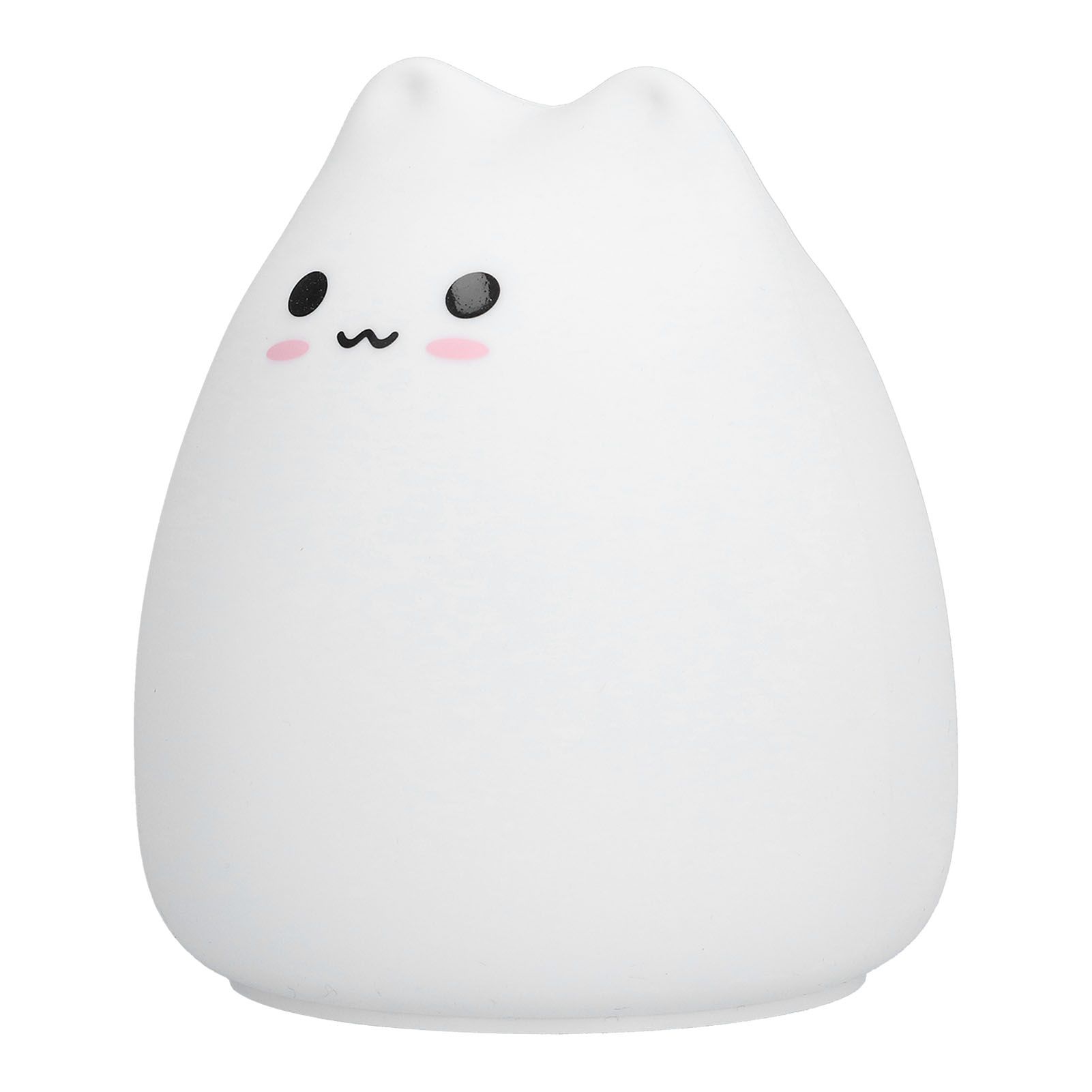LED Tap Lamp Cat Shaped 7 Colors Changing Silicone Night Light for Home view 3