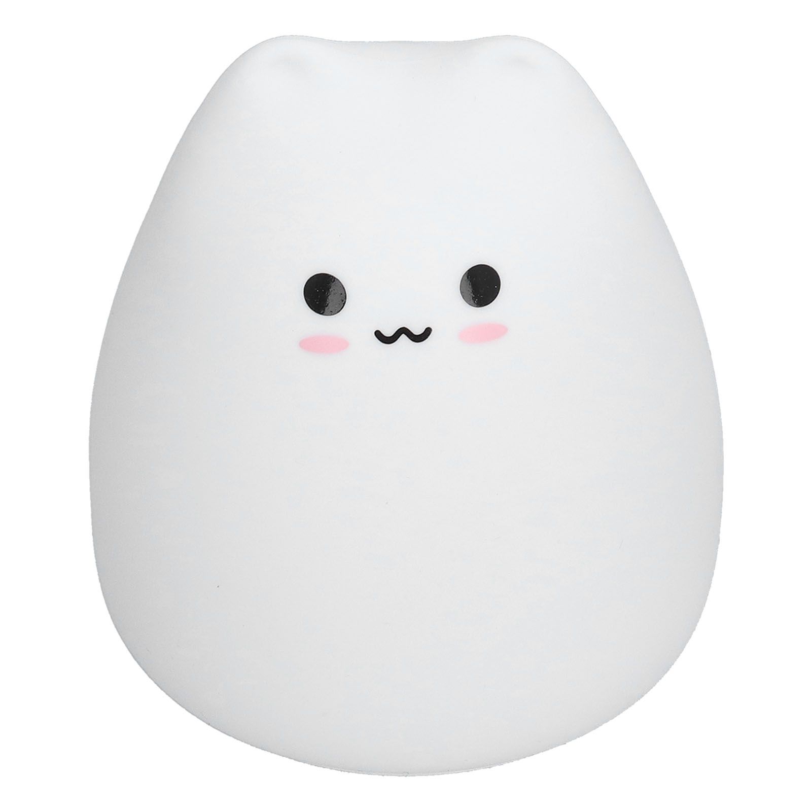 LED Tap Lamp Cat Shaped 7 Colors Changing Silicone Night Light for Home view 6
