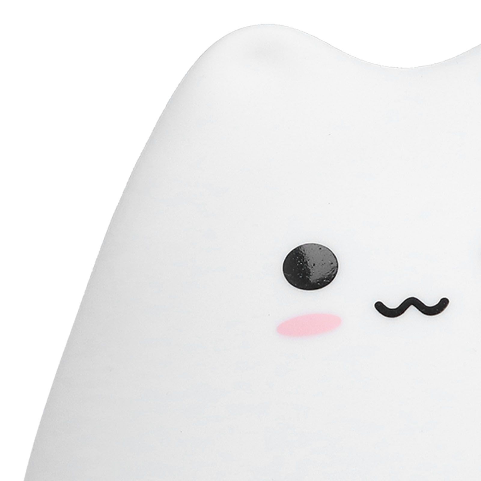 LED Tap Lamp Cat Shaped 7 Colors Changing Silicone Night Light for Home view 14