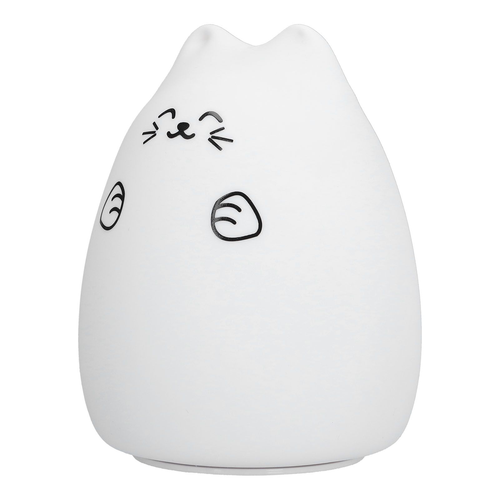LED Cat Shape Lamp Colorful Silicone Tap Night Light USB Charging Ambient view 5