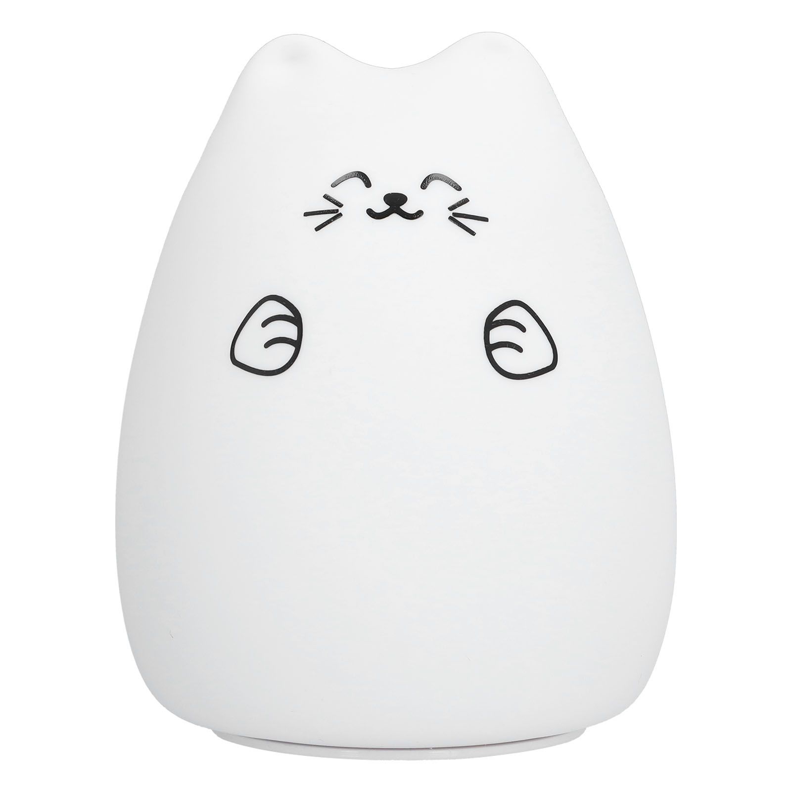 LED Cat Shape Lamp Colorful Silicone Tap Night Light USB Charging Ambient view 6