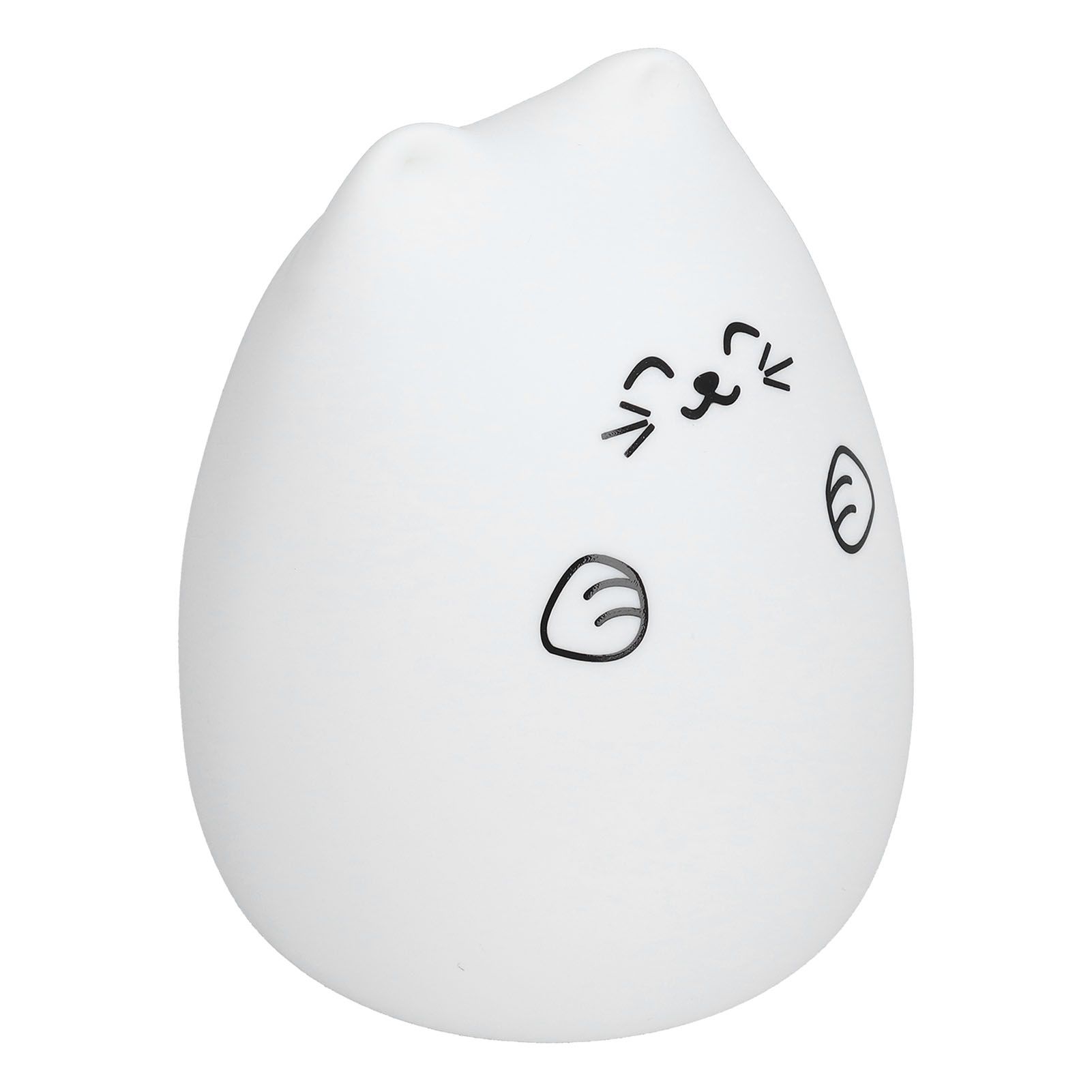 LED Cat Shape Lamp Colorful Silicone Tap Night Light USB Charging Ambient view 8