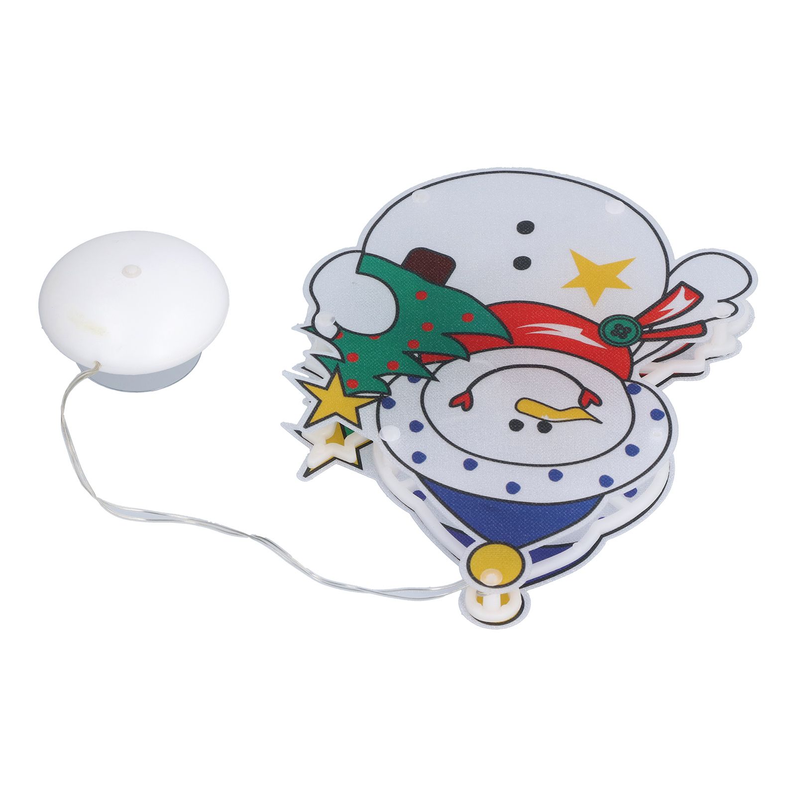 Christmas Snowman LED Window Light Battery Powered Hanging Light with Suction view 8