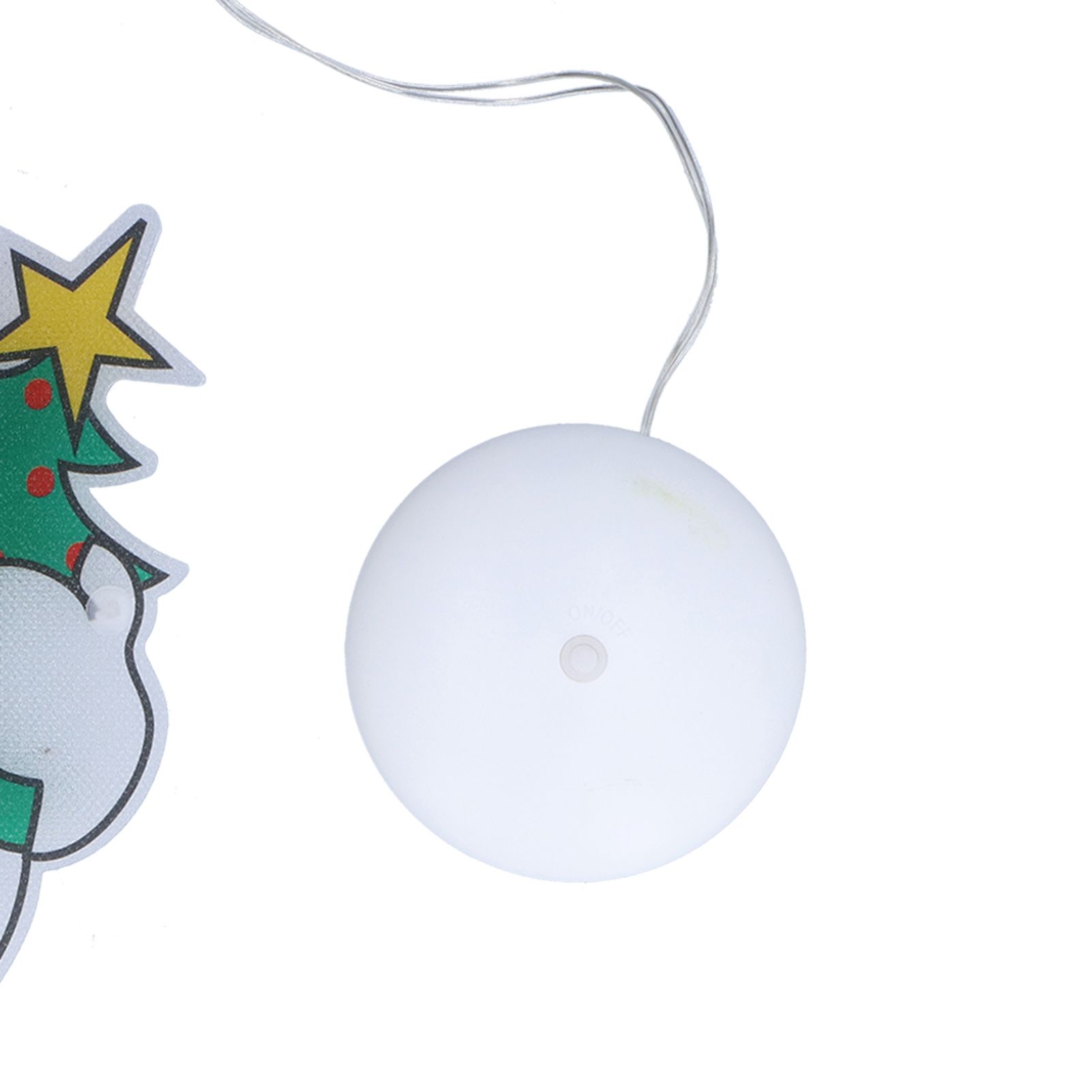 Christmas Snowman LED Window Light Battery Powered Hanging Light with Suction view 15