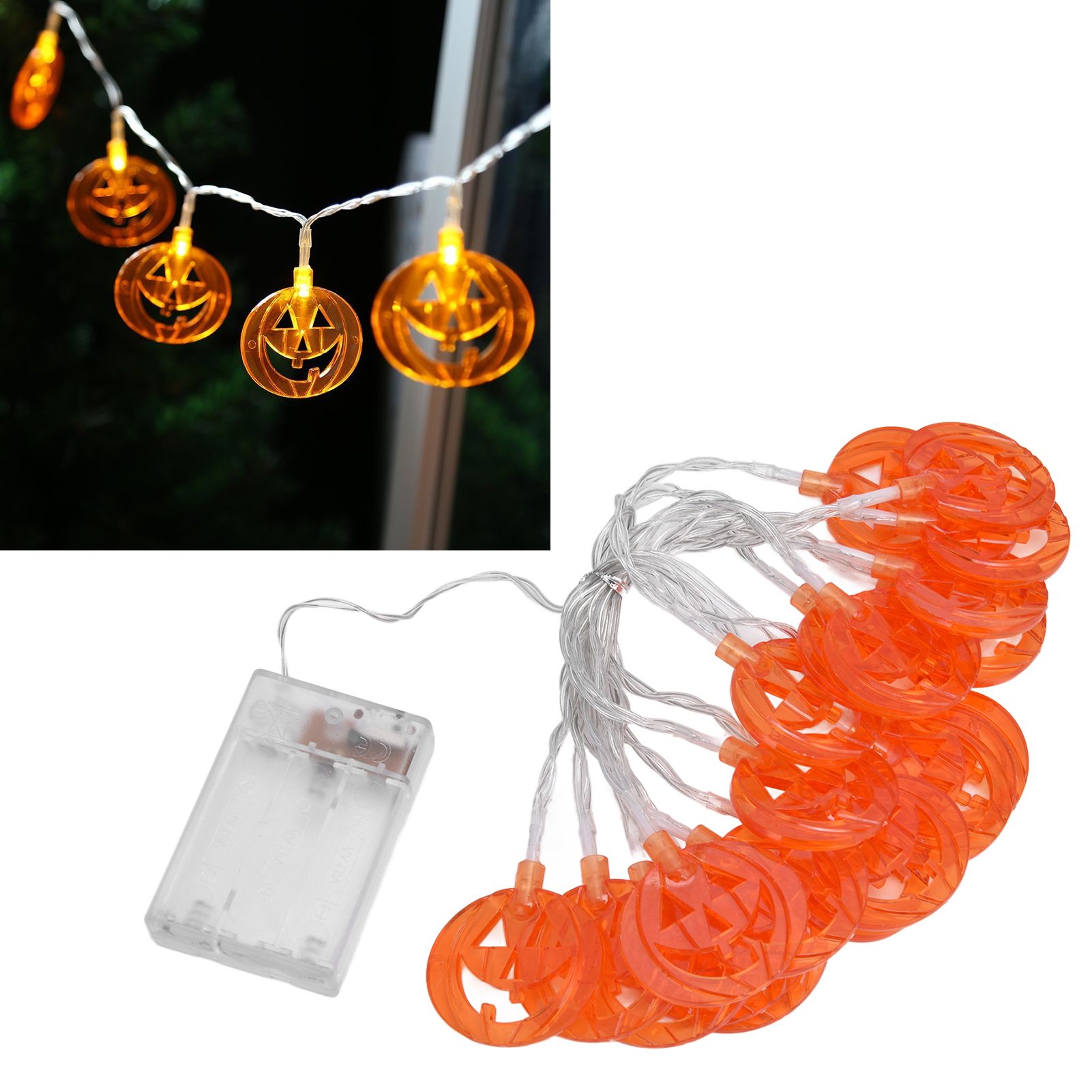 3 Meters Pumpkin String Light 20LED Decorative String Light for Halloween view 11