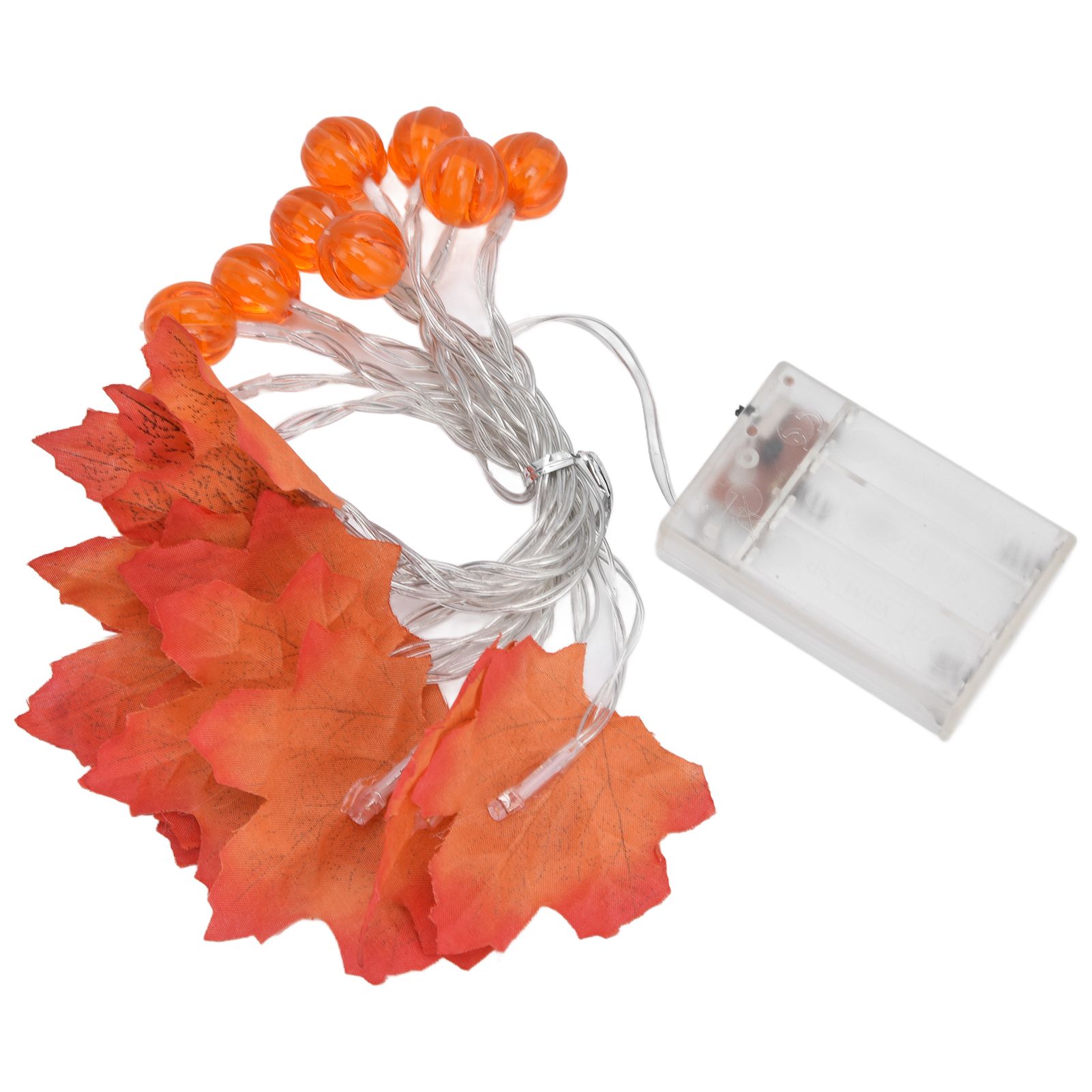 Maple Leaf String Light with Constant Light Flashing Dual Modes Indoor Outdoor view 3