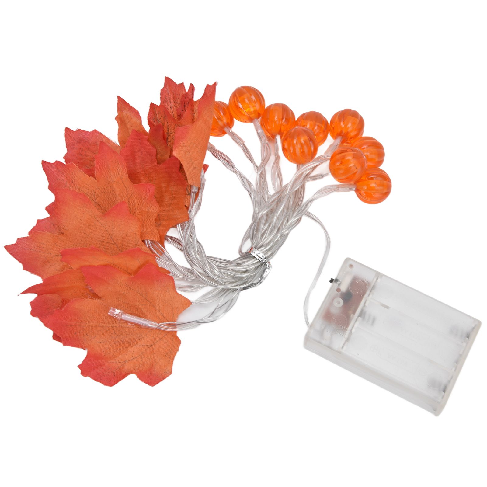 Maple Leaf String Light with Constant Light Flashing Dual Modes Indoor Outdoor view 7