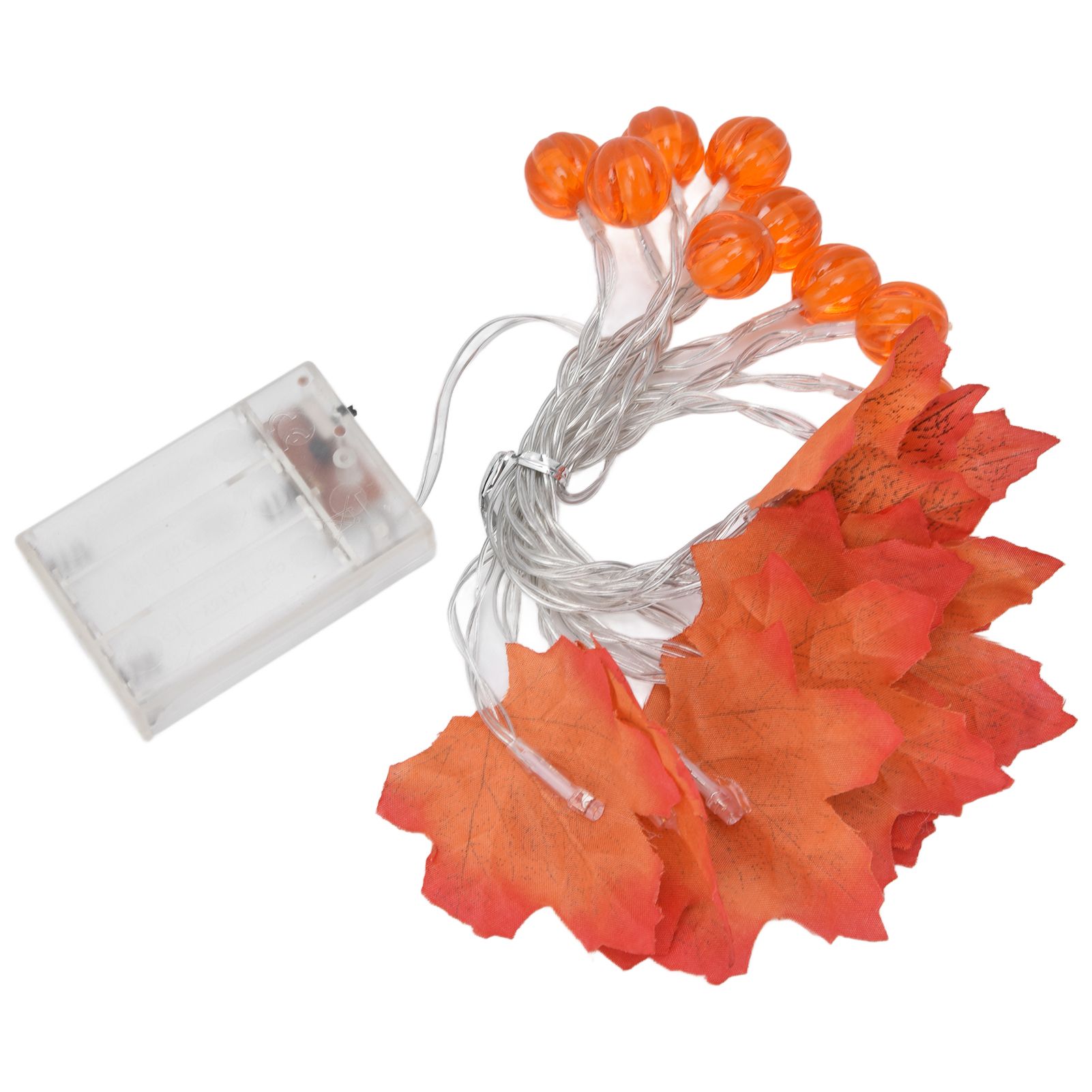 Maple Leaf String Light with Constant Light Flashing Dual Modes Indoor Outdoor view 10