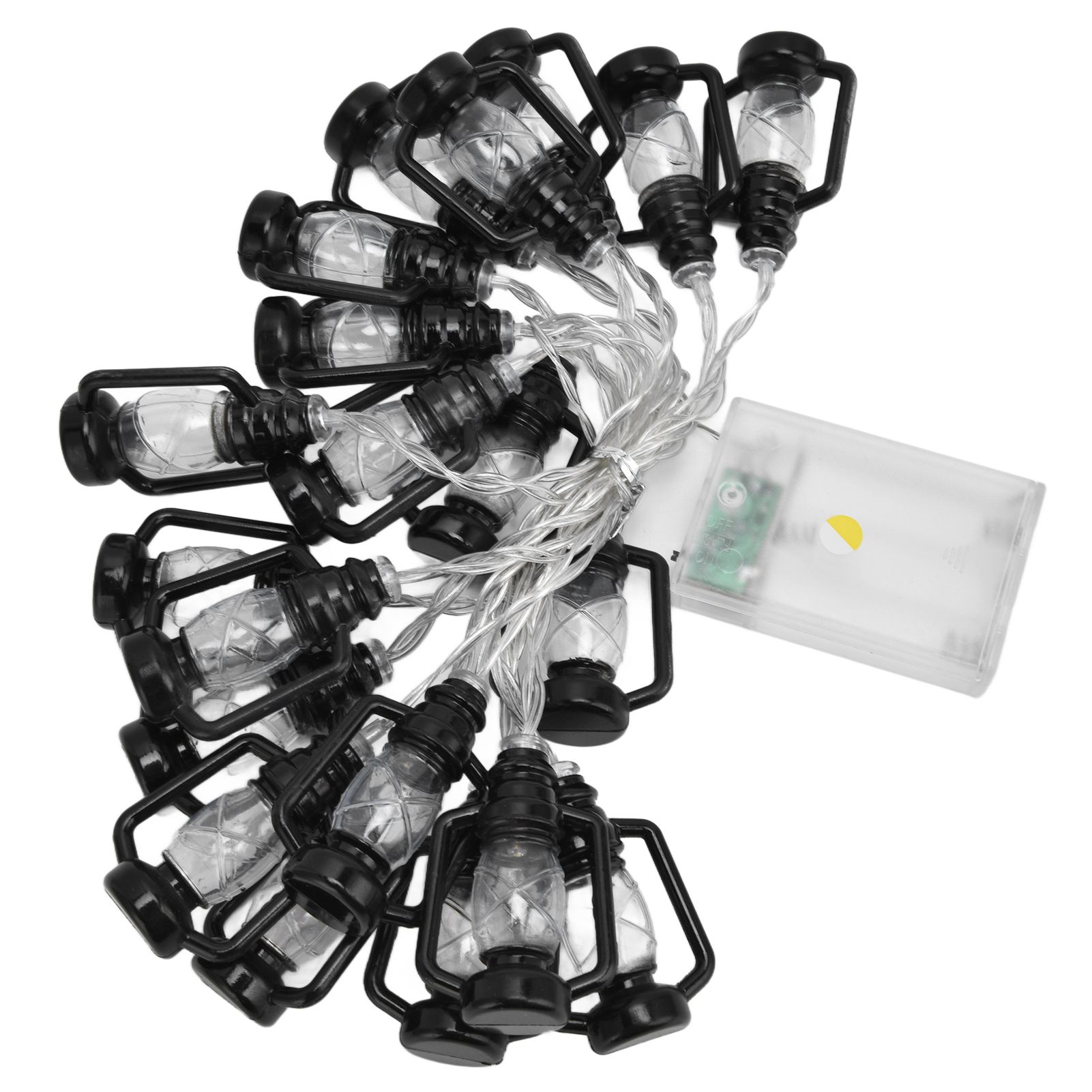 20LED String Light 9.8ft Warm Retro Halloween Kerosene String Light for Garden view 2