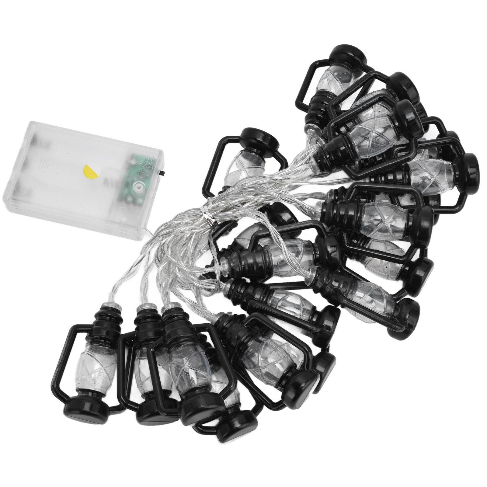20LED String Light 9.8ft Warm Retro Halloween Kerosene String Light for Garden view 3