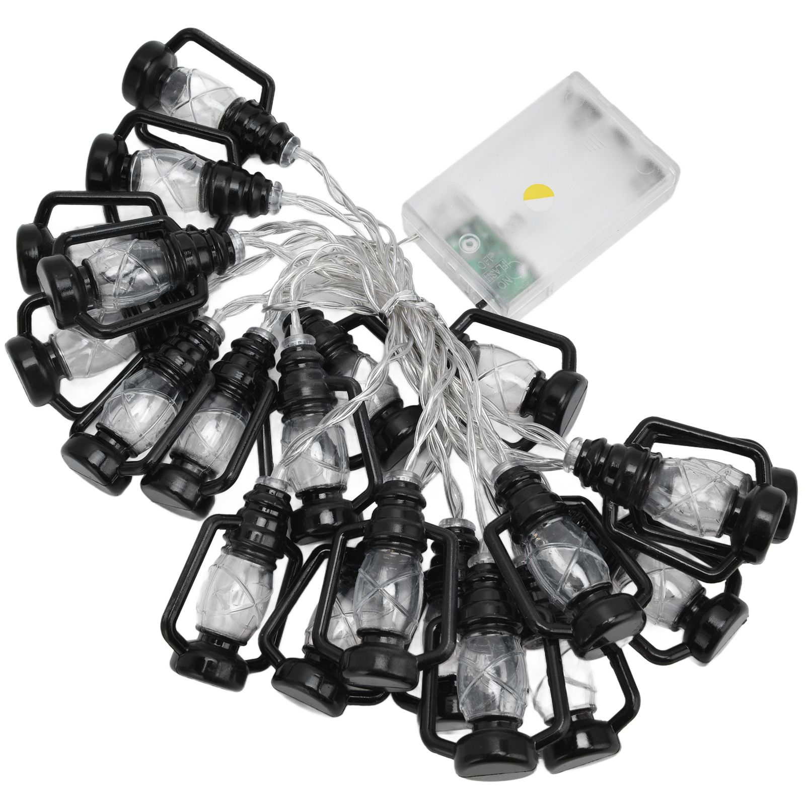 20LED String Light 9.8ft Warm Retro Halloween Kerosene String Light for Garden view 4
