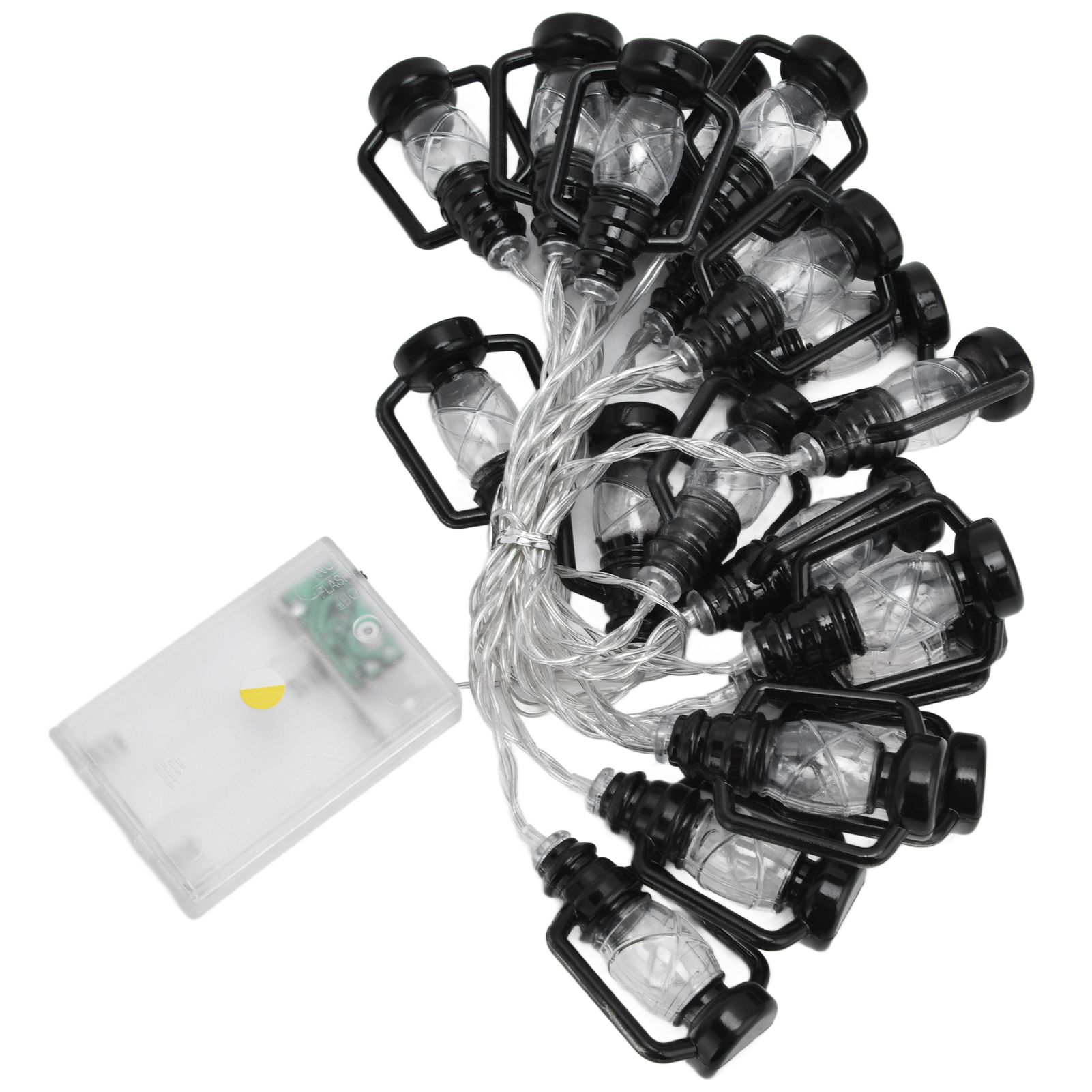 20LED String Light 9.8ft Warm Retro Halloween Kerosene String Light for Garden view 5