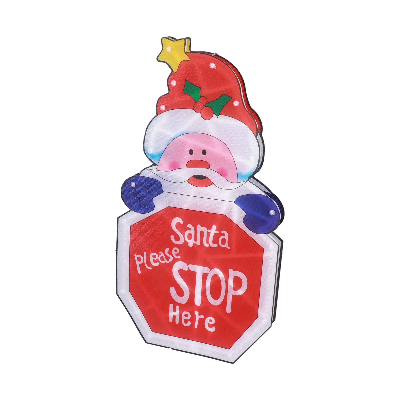 LED Christmas Decoration Light Santa Claus Lighted Window Decoration Battery view 5