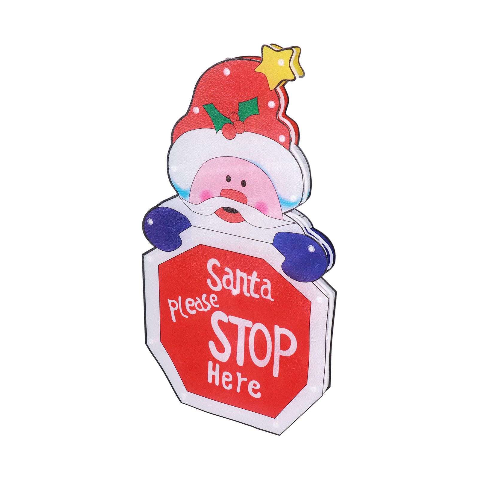 LED Christmas Decoration Light Santa Claus Lighted Window Decoration Battery view 8