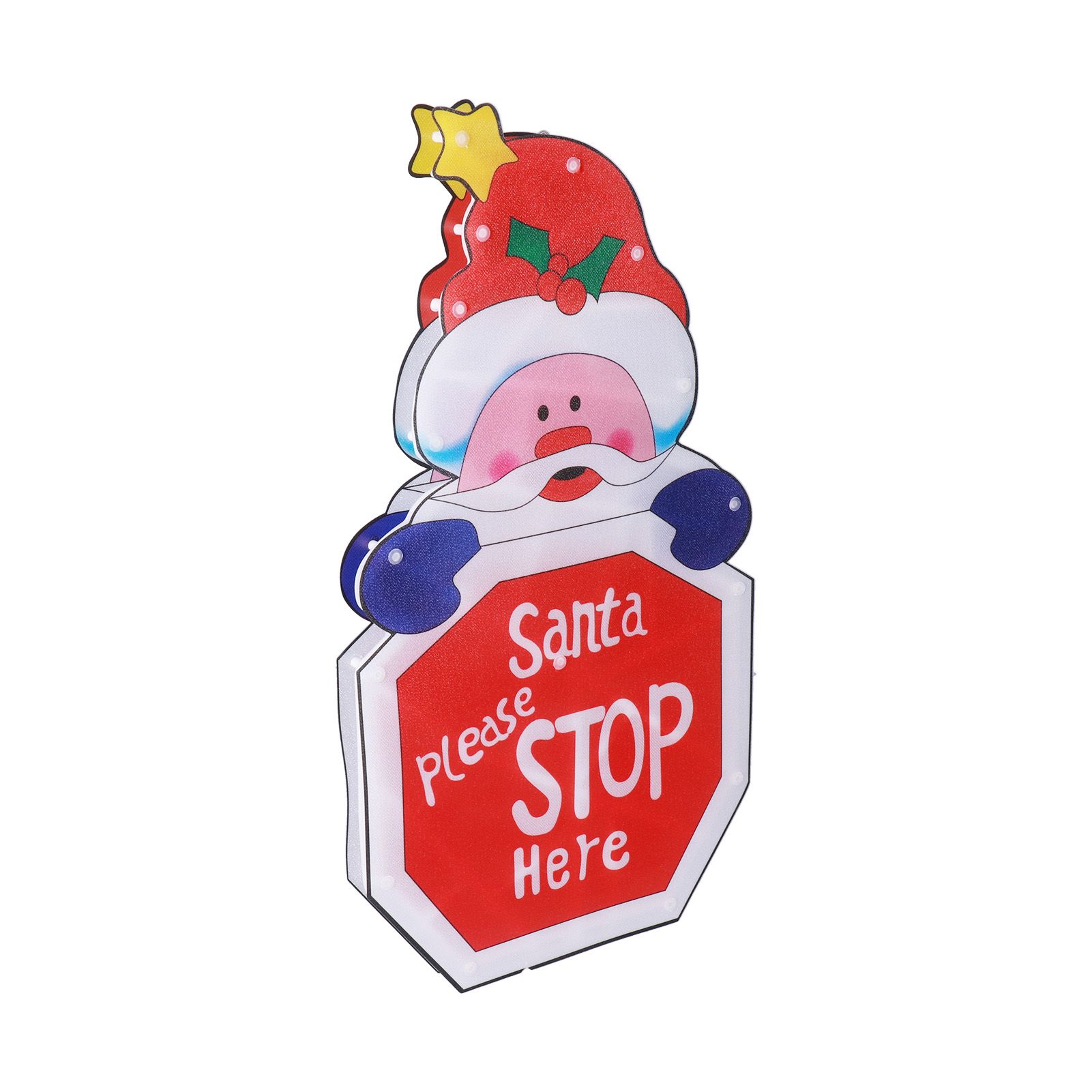 LED Christmas Decoration Light Santa Claus Lighted Window Decoration Battery view 9