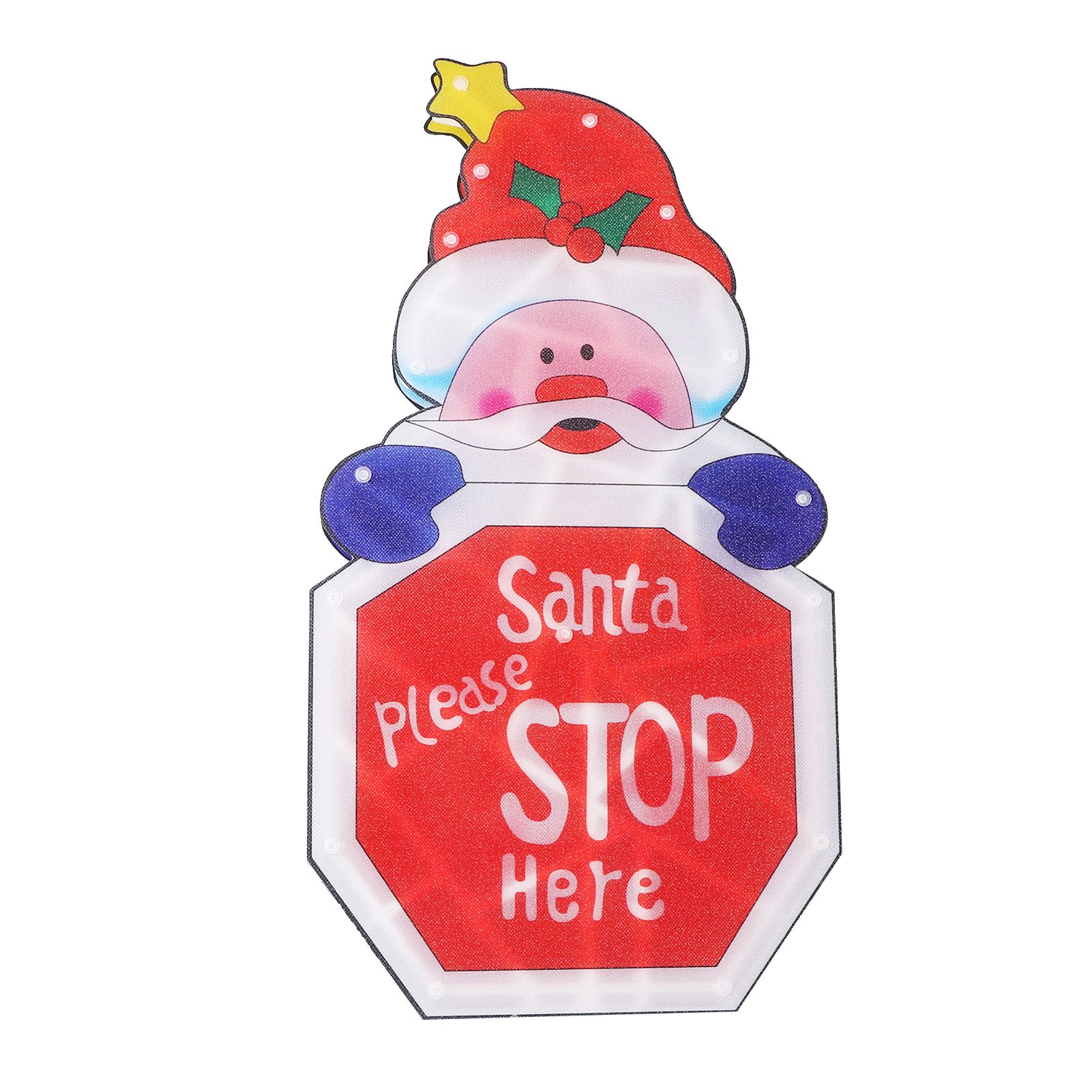 LED Christmas Decoration Light Santa Claus Lighted Window Decoration Battery view 10