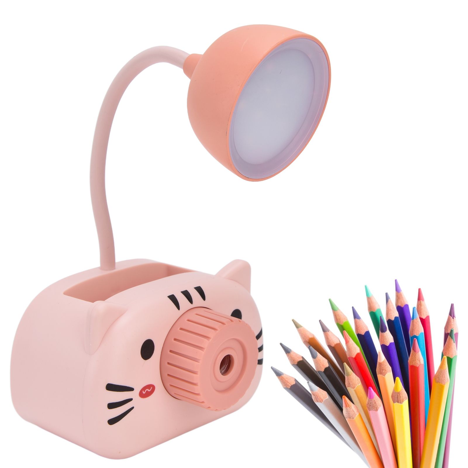 LED Table Lamp Folding Eye Protection Reading Light with Pen Holder Pencil view 11