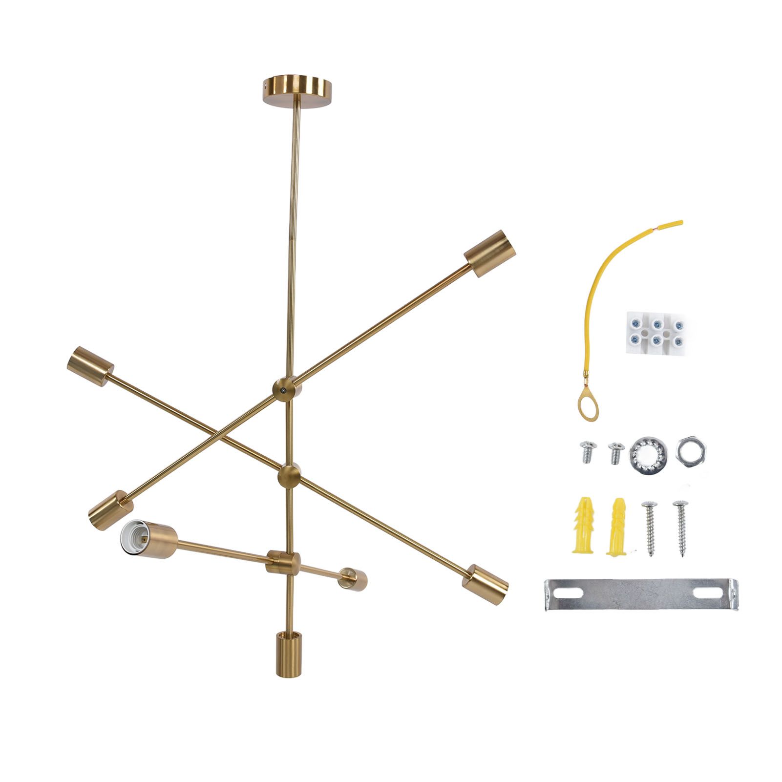 Pendant Light 6 Lights Geometric Style Unique Design Stable Firm Highly