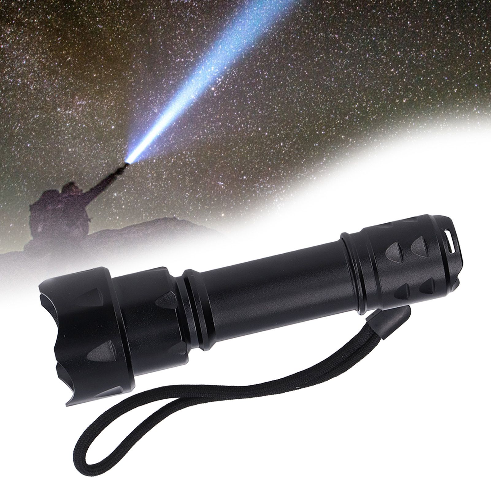 LED Flashlight Telescopic Zoom Protective Function Fashion Design IP65 view 11
