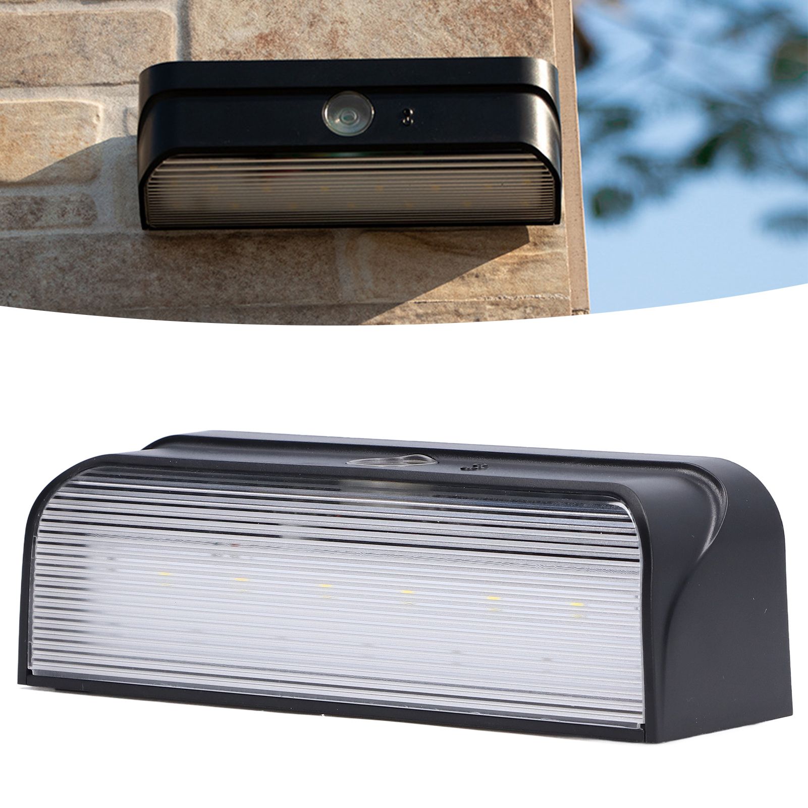 LED Wall Light Solar Power Light Control Energy Saving IP65 Waterproof view 11