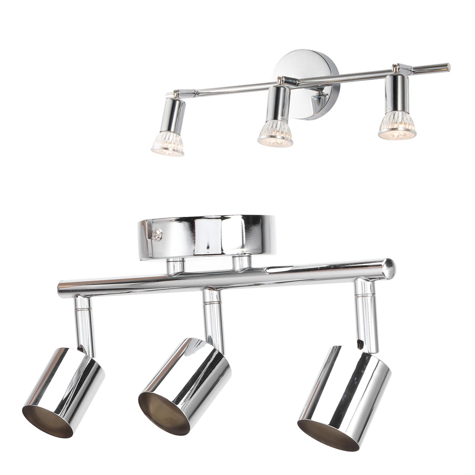3 LED Track Light Base Adjustable Flexibly Rotatable 3 Way Ceiling Spotlight view 11