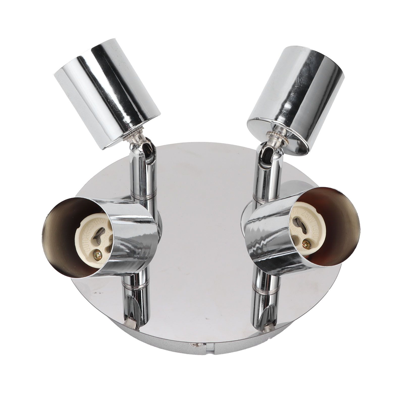 GU10 Lamp Holder 4 Head Ceiling Light Base Adjustable Lamp Holder for Bedroom view 3
