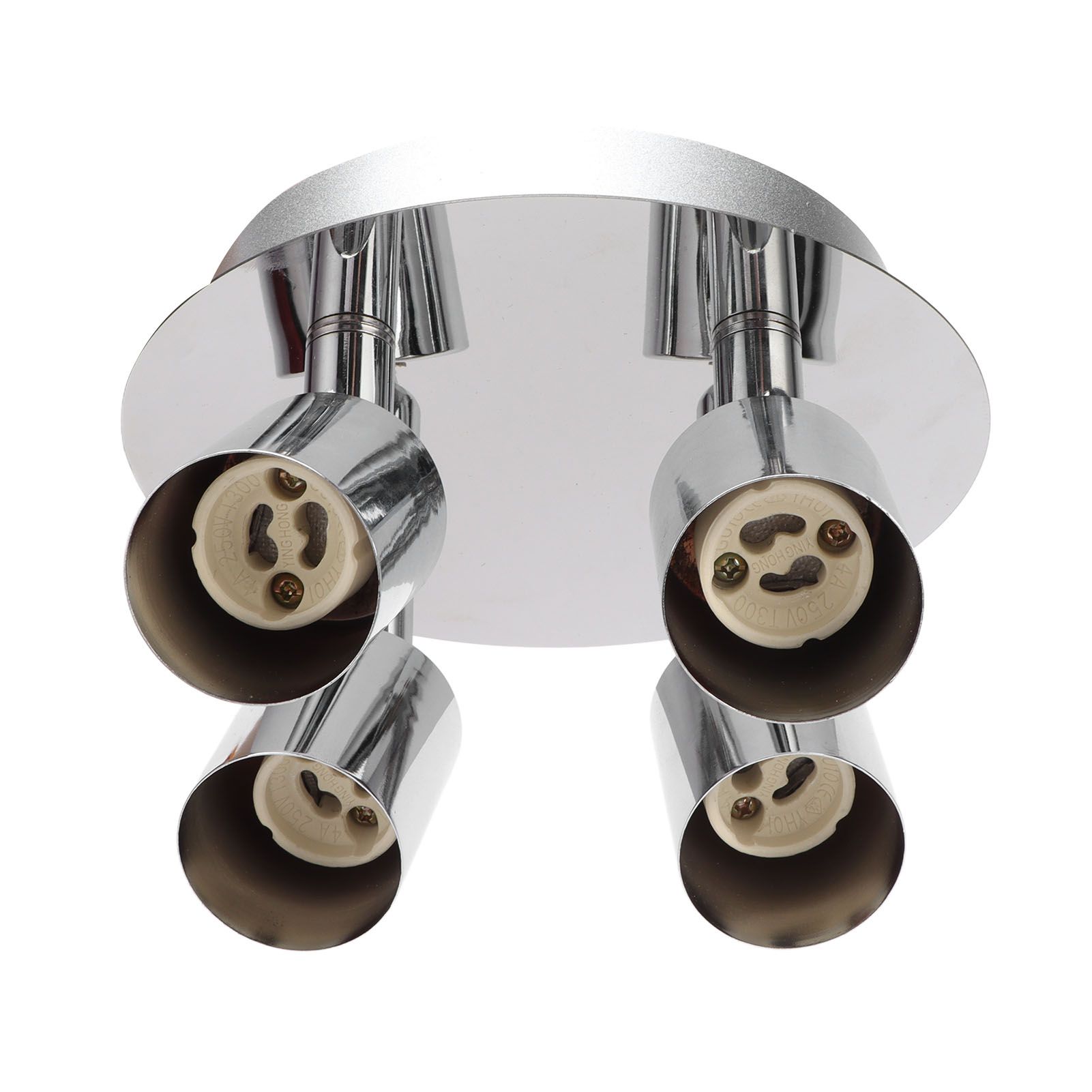 GU10 Lamp Holder 4 Head Ceiling Light Base Adjustable Lamp Holder for Bedroom view 10