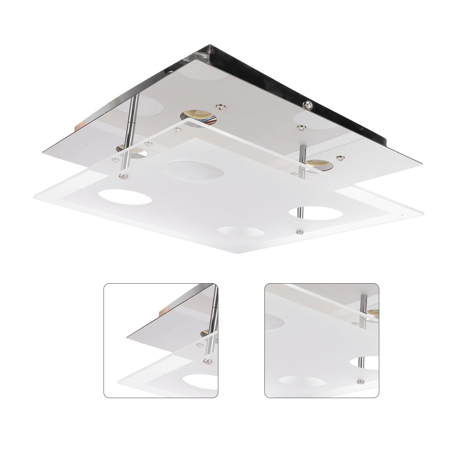 GU10 Ceiling Light Simple Modern LED Flush Mount Ceiling Light for Bedroom view 10